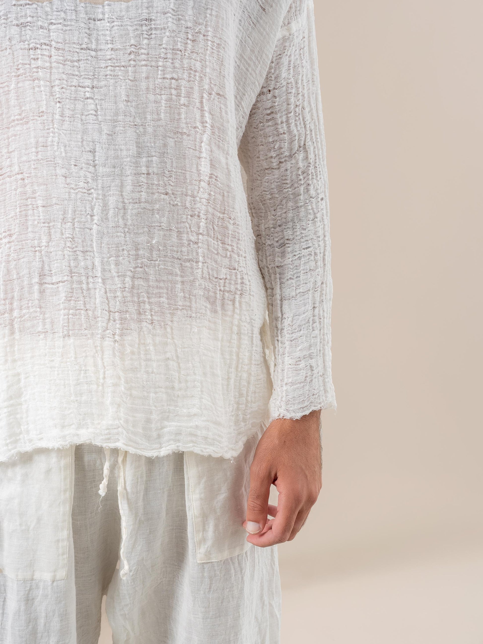 Camicia Sandokan Garzata Latte CAMICIA SANDOKAN garzata 33 Bottega Di Brunella 