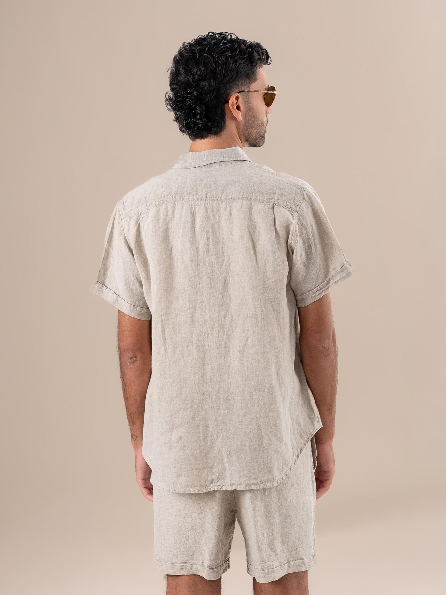 Camicia Peppe M/M Battista Naturale CAMICIA PEPPE m/m collo battista 12 Bottega Di Brunella 