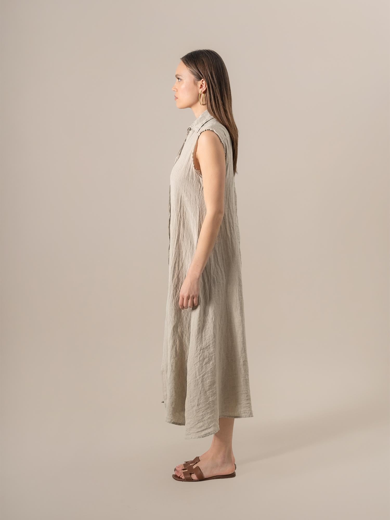 Vestito Orchidea Battista Naturale VESTITO ORCHIDEA BATTISTA 12 Bottega Di Brunella 