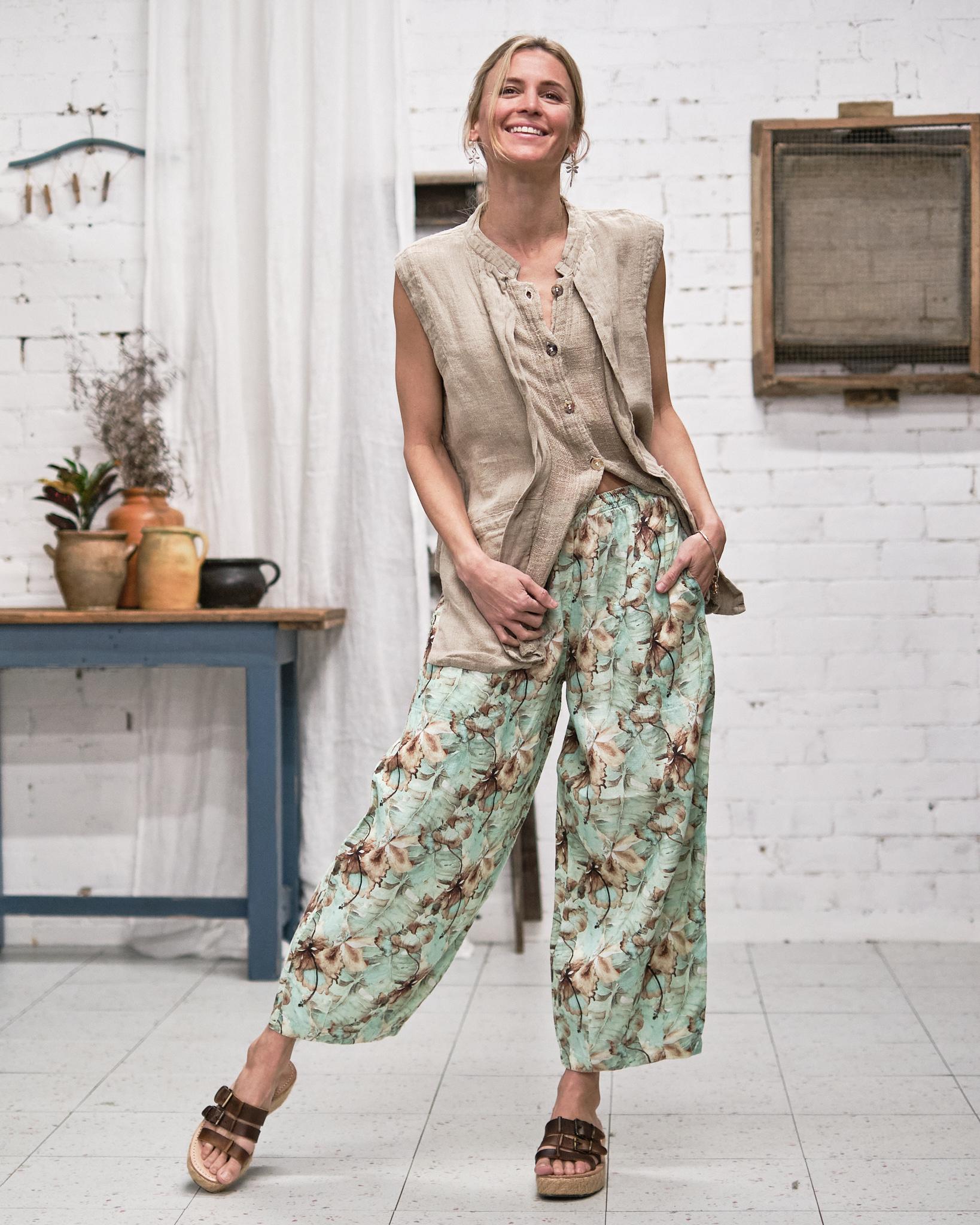 Pantalone Ranuncolo Hibiscus Naturale PANTALONE RANUNCOLO + HIBISCUS 12 Bottega Di Brunella 