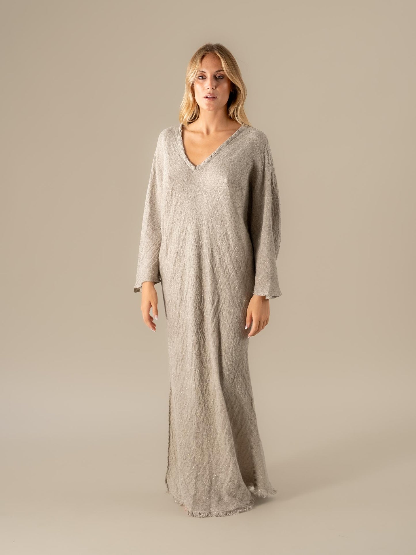 Vestito Damla Tela Luxor Naturale VESTITO DAMLA tela luxor 12 Bottega Di Brunella 