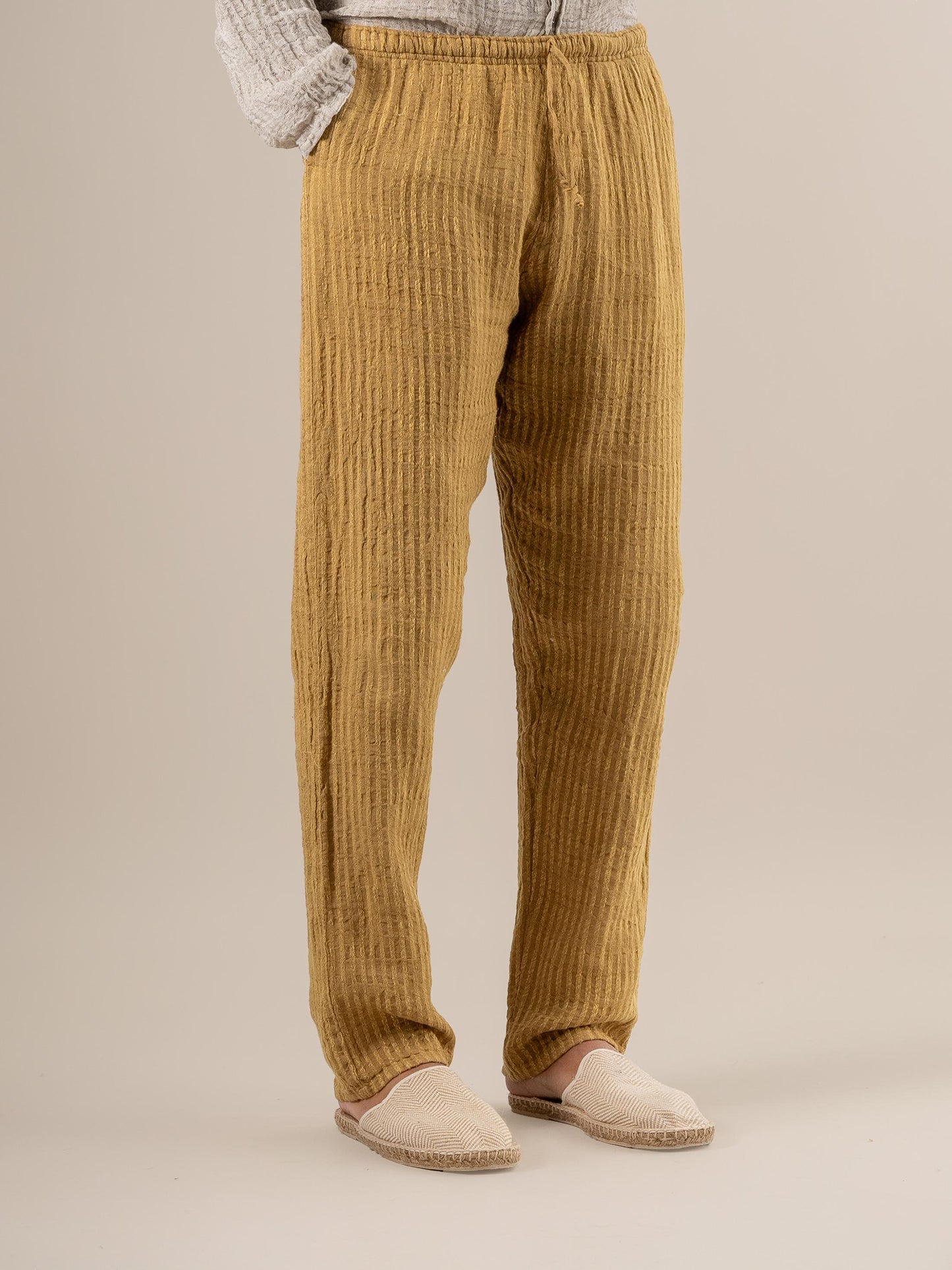 Pantaloni Amalfi Tela Uffizi Deserto PANTALONE AMALFI tela uffizi 287 Bottega Di Brunella 