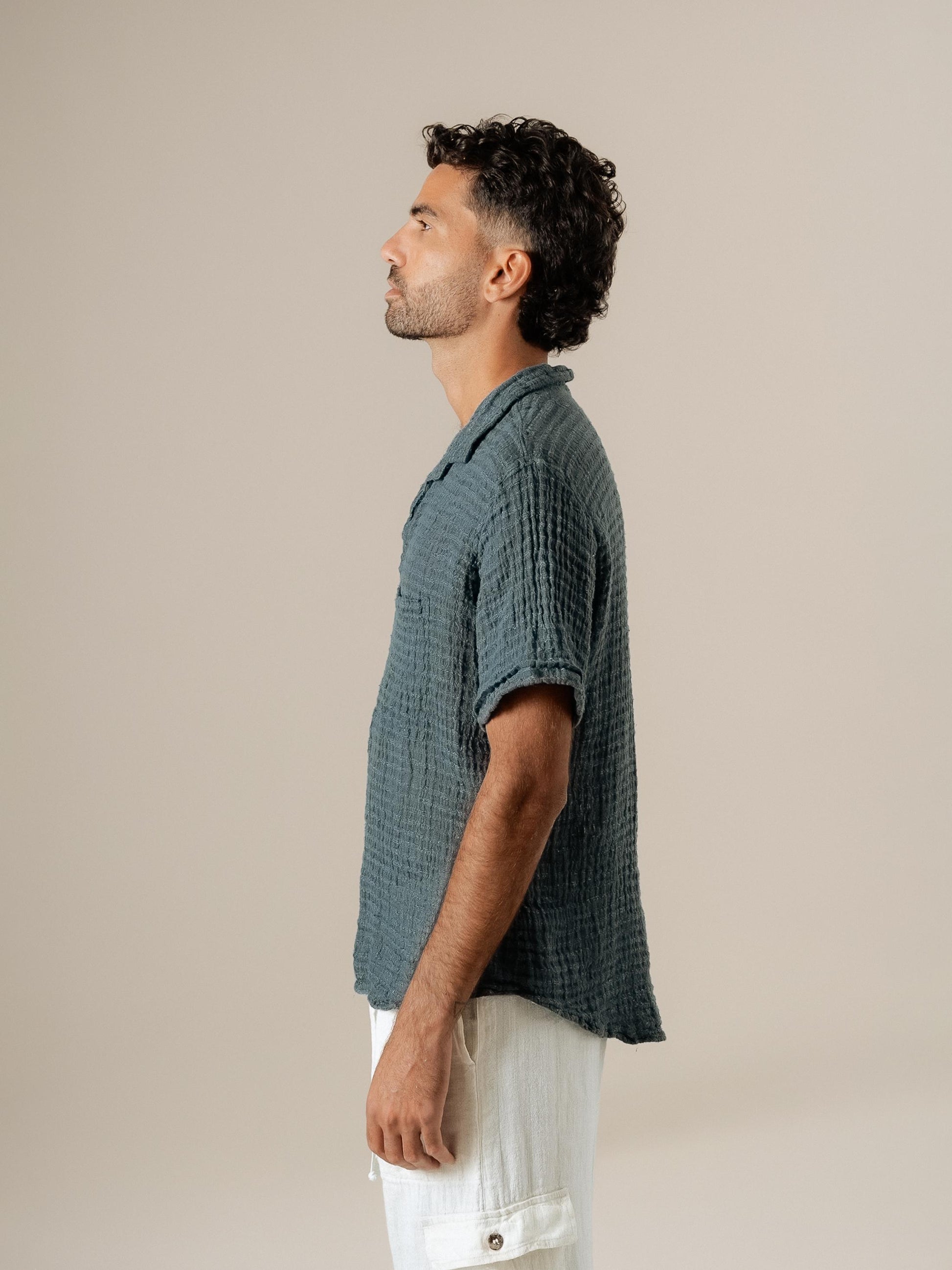 Camicia Colombia Garza Uffizi Blu24 CAMICIA COLOMBIA garza uffizi 280 Bottega Di Brunella 