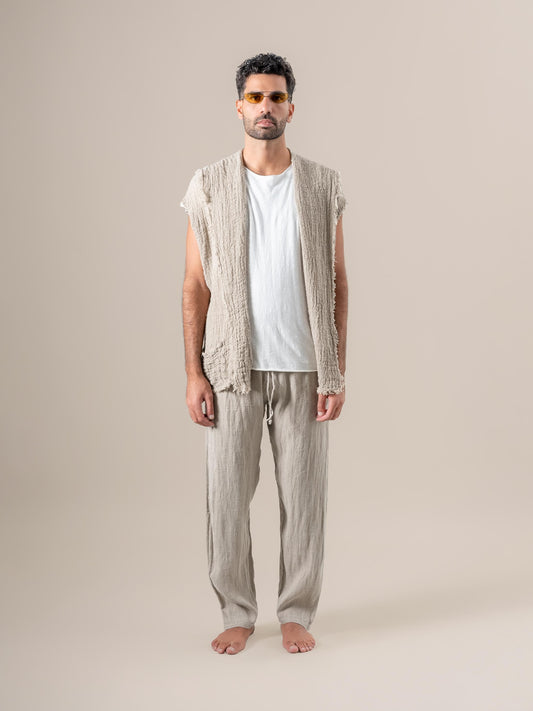 Gilet Romano di Ulivo Naturale GILET ROMANO ulivo 12 Bottega Di Brunella 