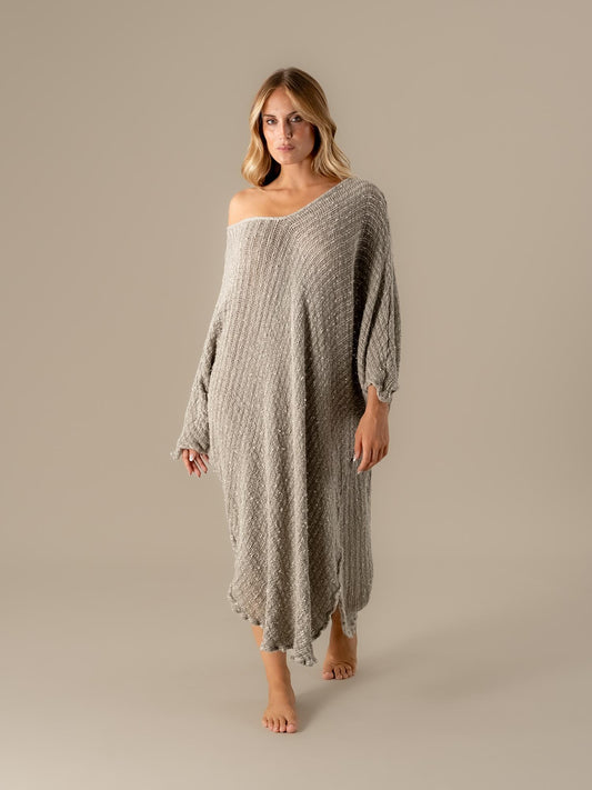 Vestito Fausta Campagna Luxor Naturale VESTITO FAUSTA camp. luxor 12 Bottega Di Brunella 