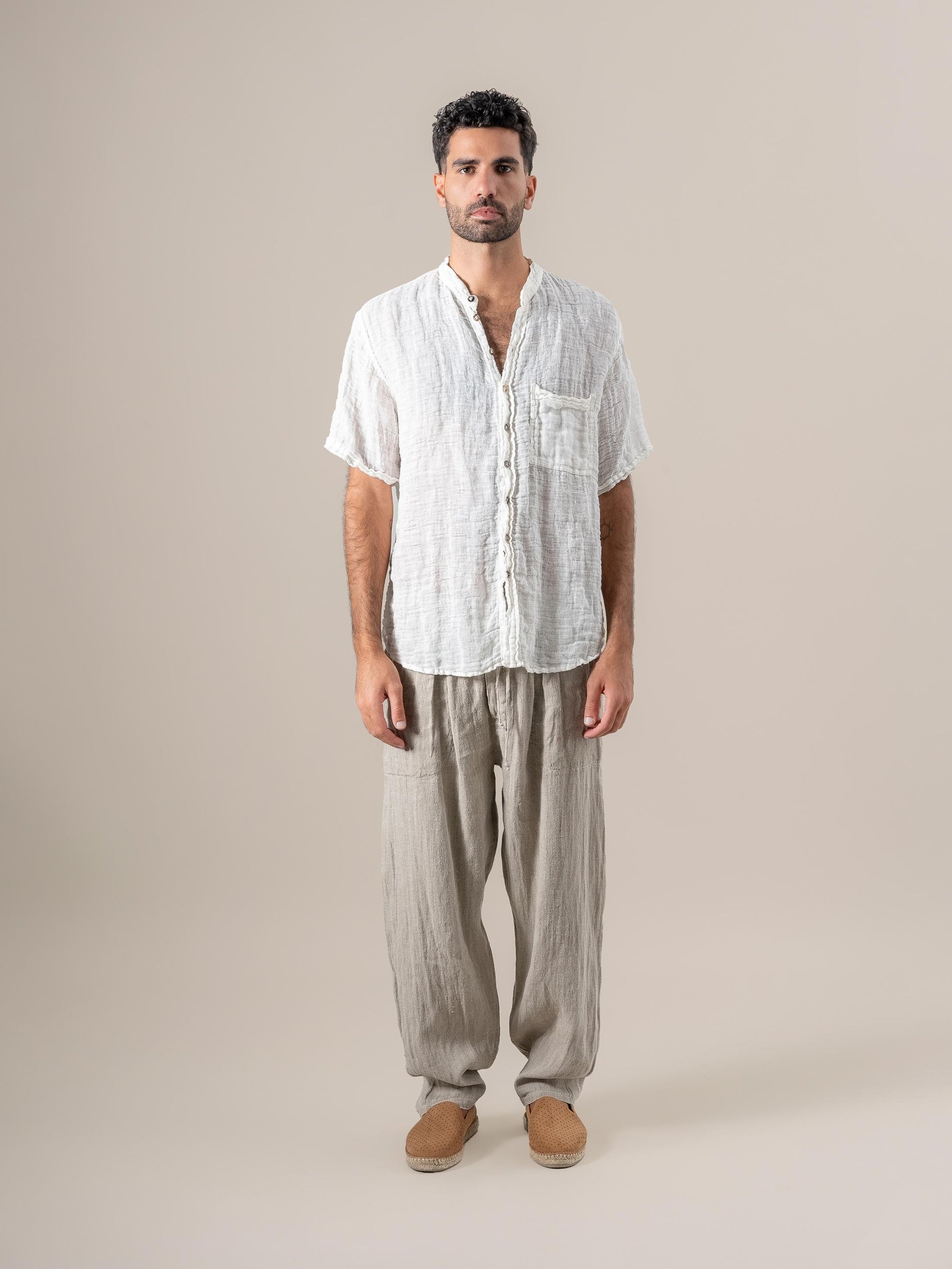 Camicia Samui Garzata Latte CAMICIA SAMUI garzata 33 Bottega Di Brunella 