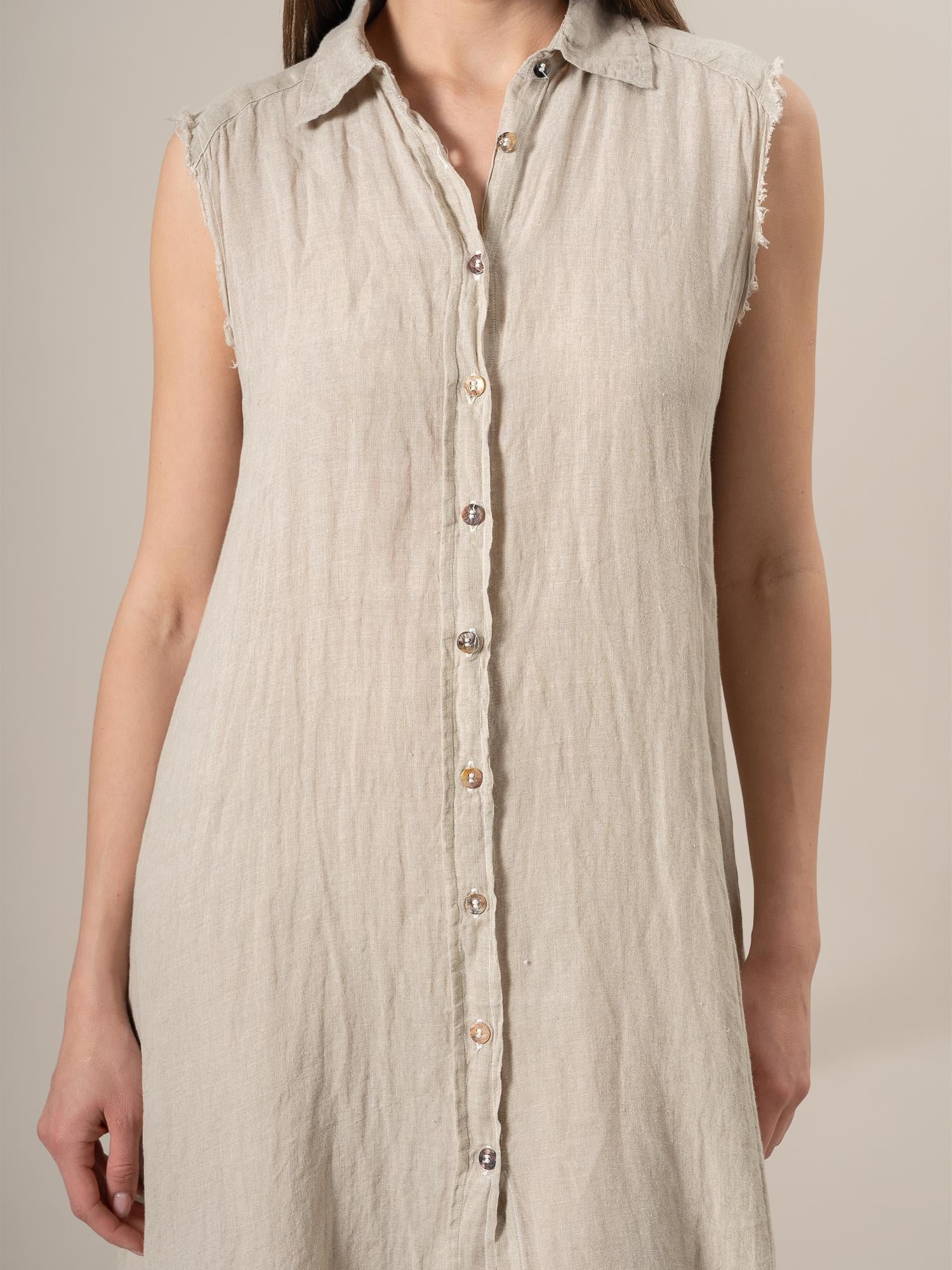 Vestito Orchidea Battista Naturale VESTITO ORCHIDEA BATTISTA 12 Bottega Di Brunella 