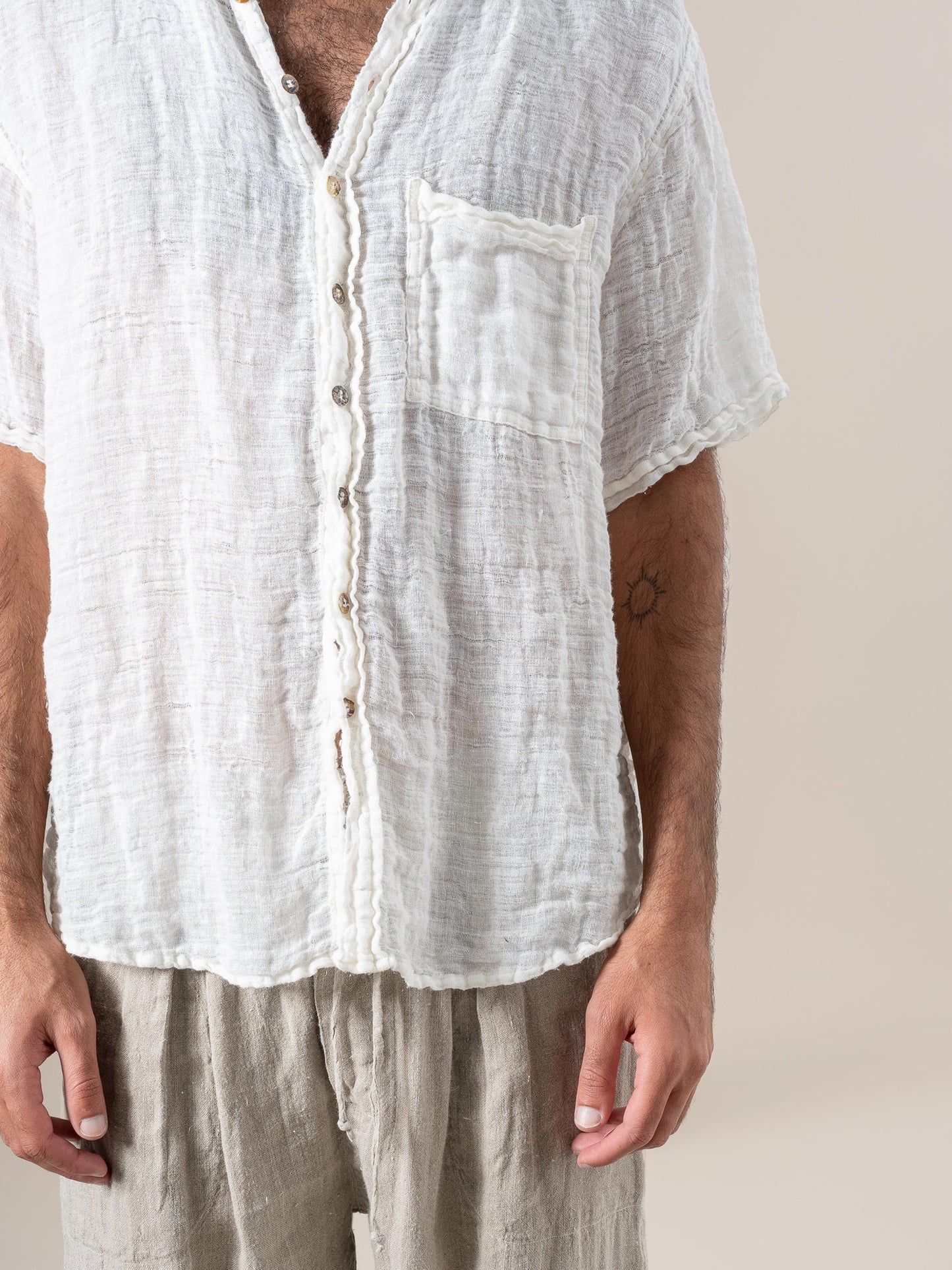 Camicia Samui Garzata Latte CAMICIA SAMUI garzata 33 Bottega Di Brunella 