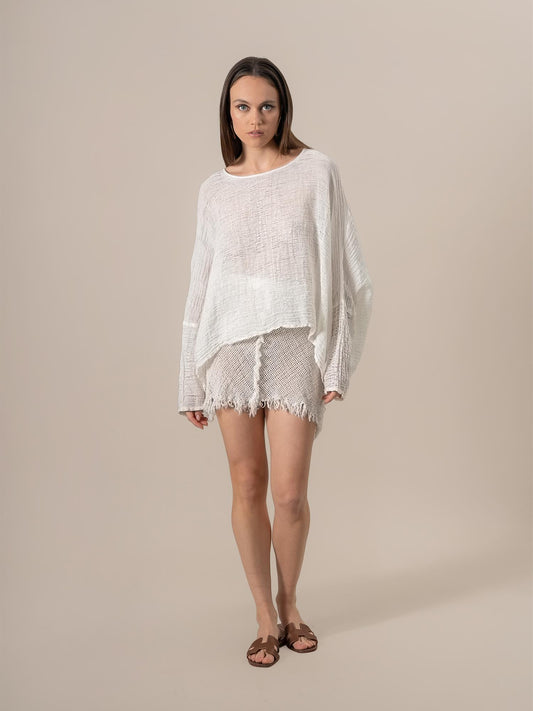 Camicia Gemma Garzata Latte CAMICIA GEMMA garzata 33 Bottega Di Brunella 