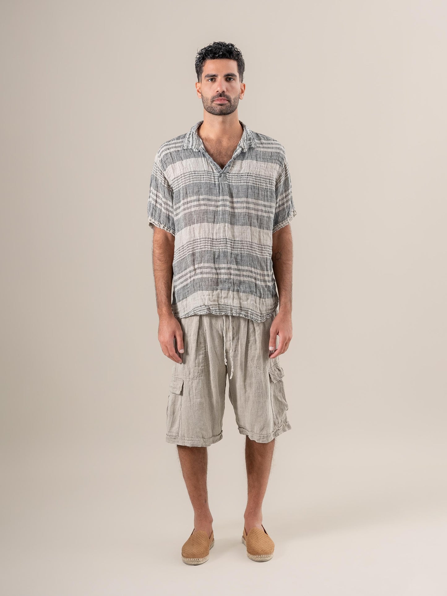 Camicia Monica Garza Moma Naturale CAMICIA MONICA garza moma 12 Bottega Di Brunella 