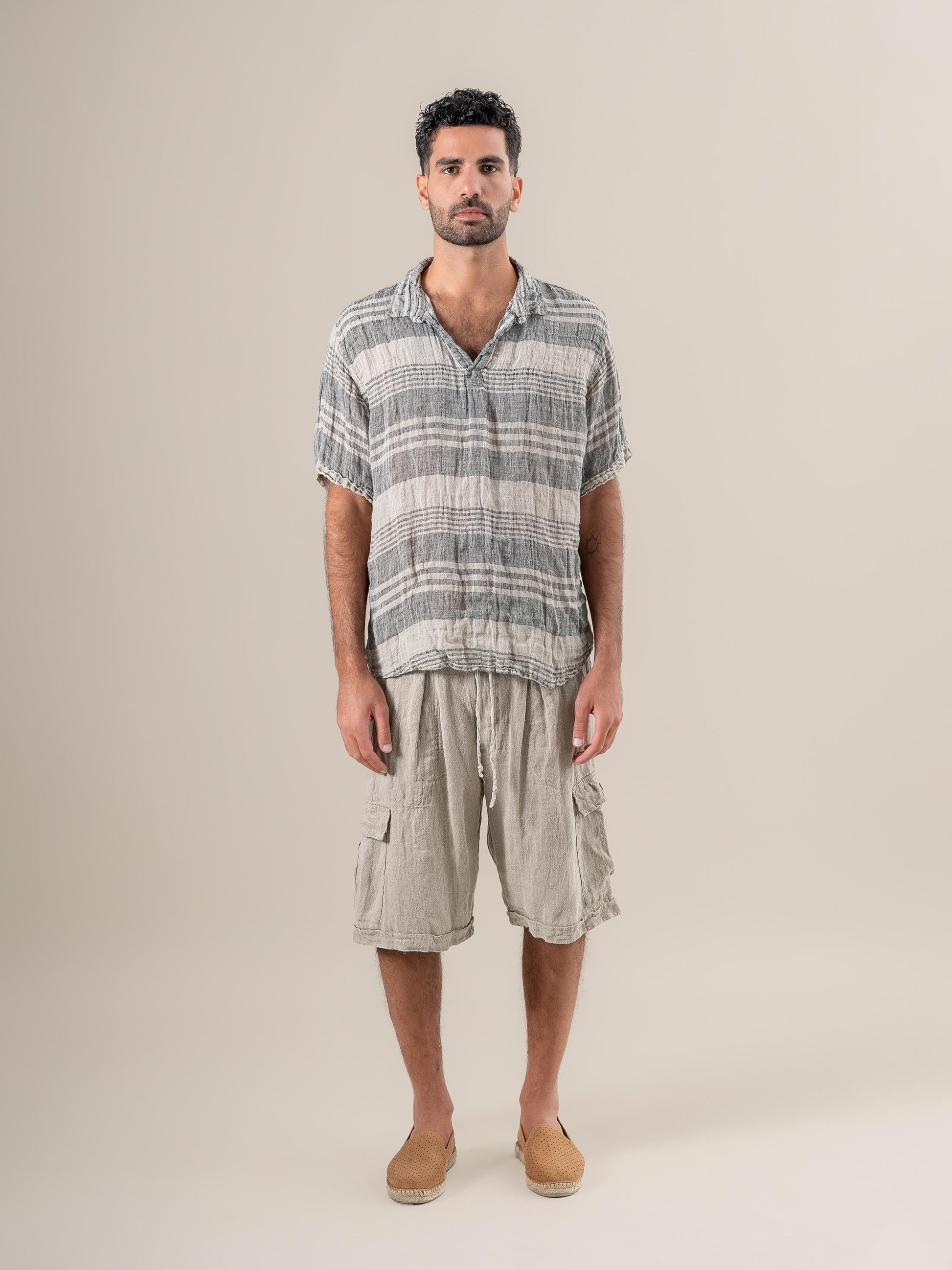 Camicia Monica Garza Moma Naturale CAMICIA MONICA garza moma 12 Bottega Di Brunella 