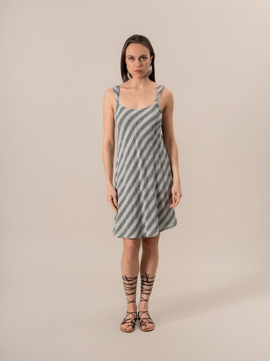 Vestito Mini Vivaldi Riga 2 Venezia Naturale VESTITO MN VIVALDI R.2.VENEZIA 12 Bottega Di Brunella 