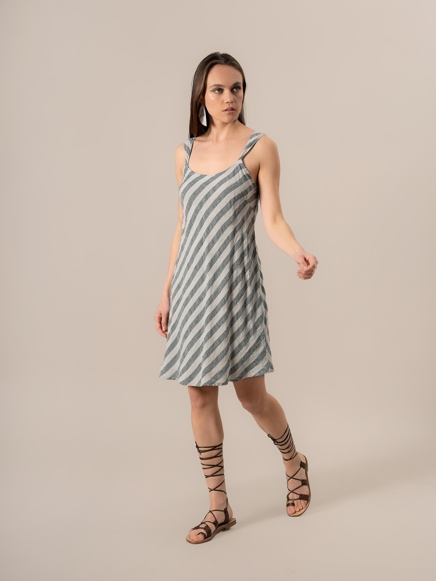 Vestito Mini Vivaldi Riga 2 Venezia Naturale VESTITO MN VIVALDI R.2.VENEZIA 12 Bottega Di Brunella 