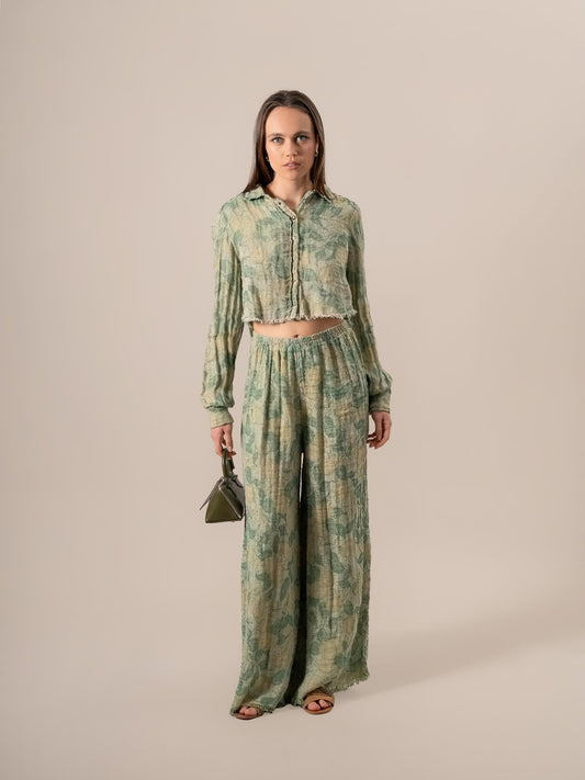 Pantalone Rock Garza Lemon Naturale PANTALONE ROCK LIMONAIA 12 Bottega Di Brunella 