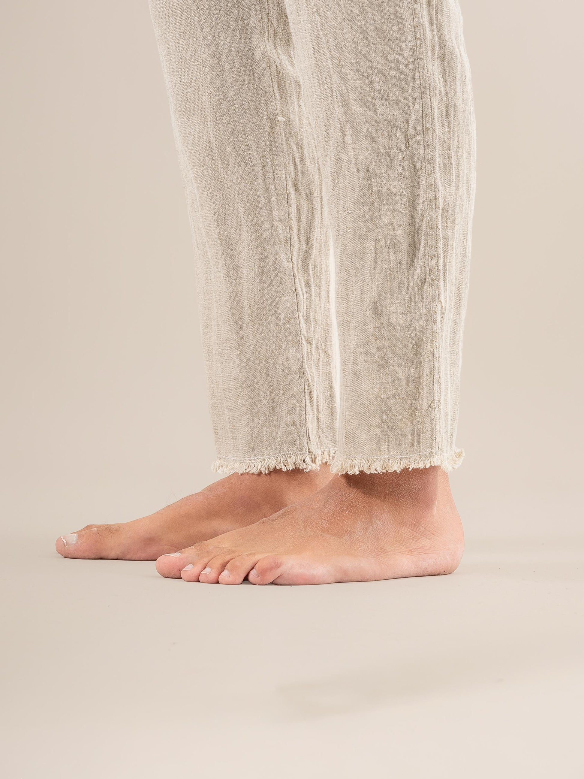 Pantalone Luca Tela Country Naturale PANTALONE LUCA tela country 12 Bottega Di Brunella 