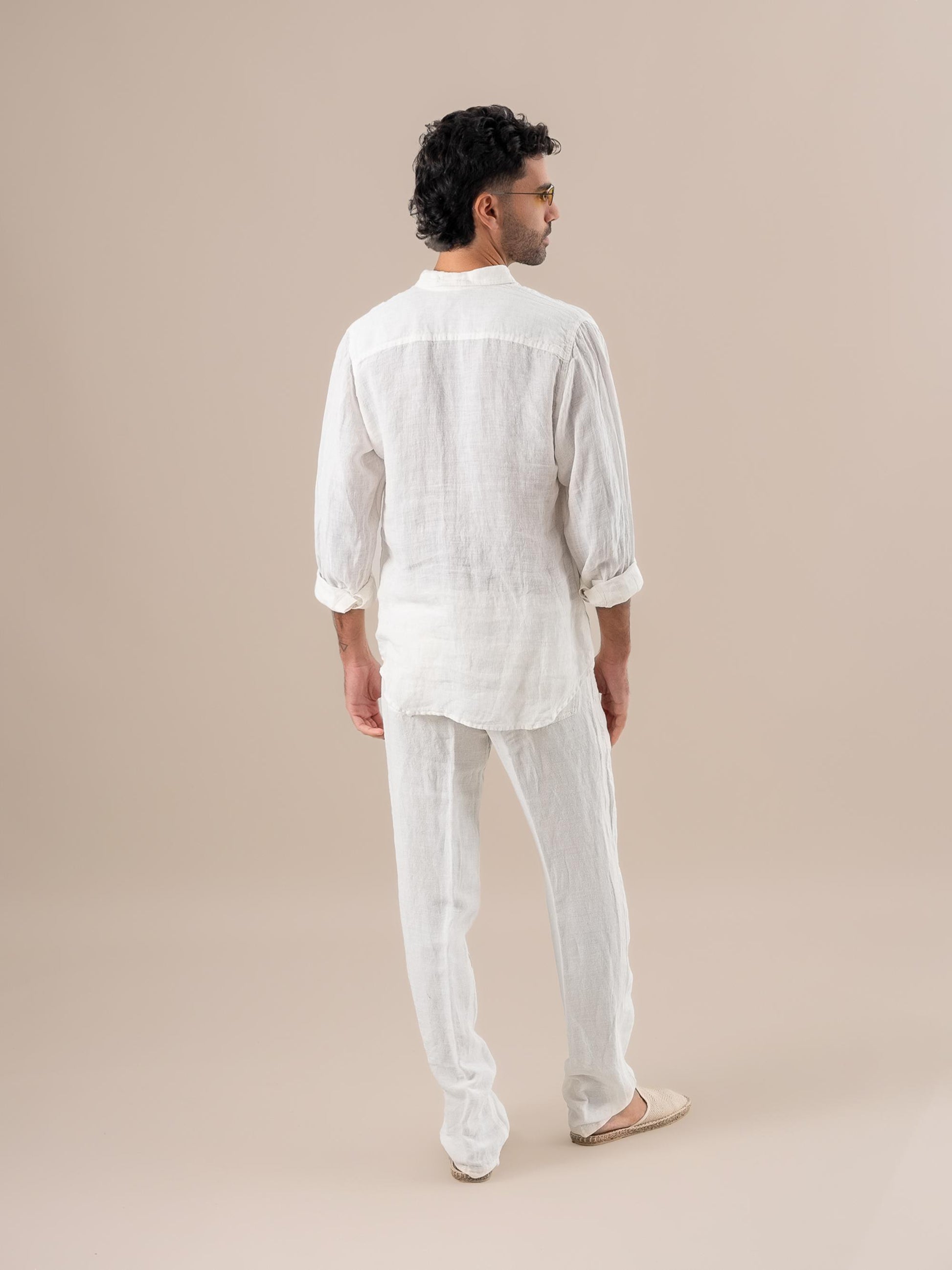 Camicia Franco Battista Latte CAMICIA FRANCO battista 33 Bottega Di Brunella 