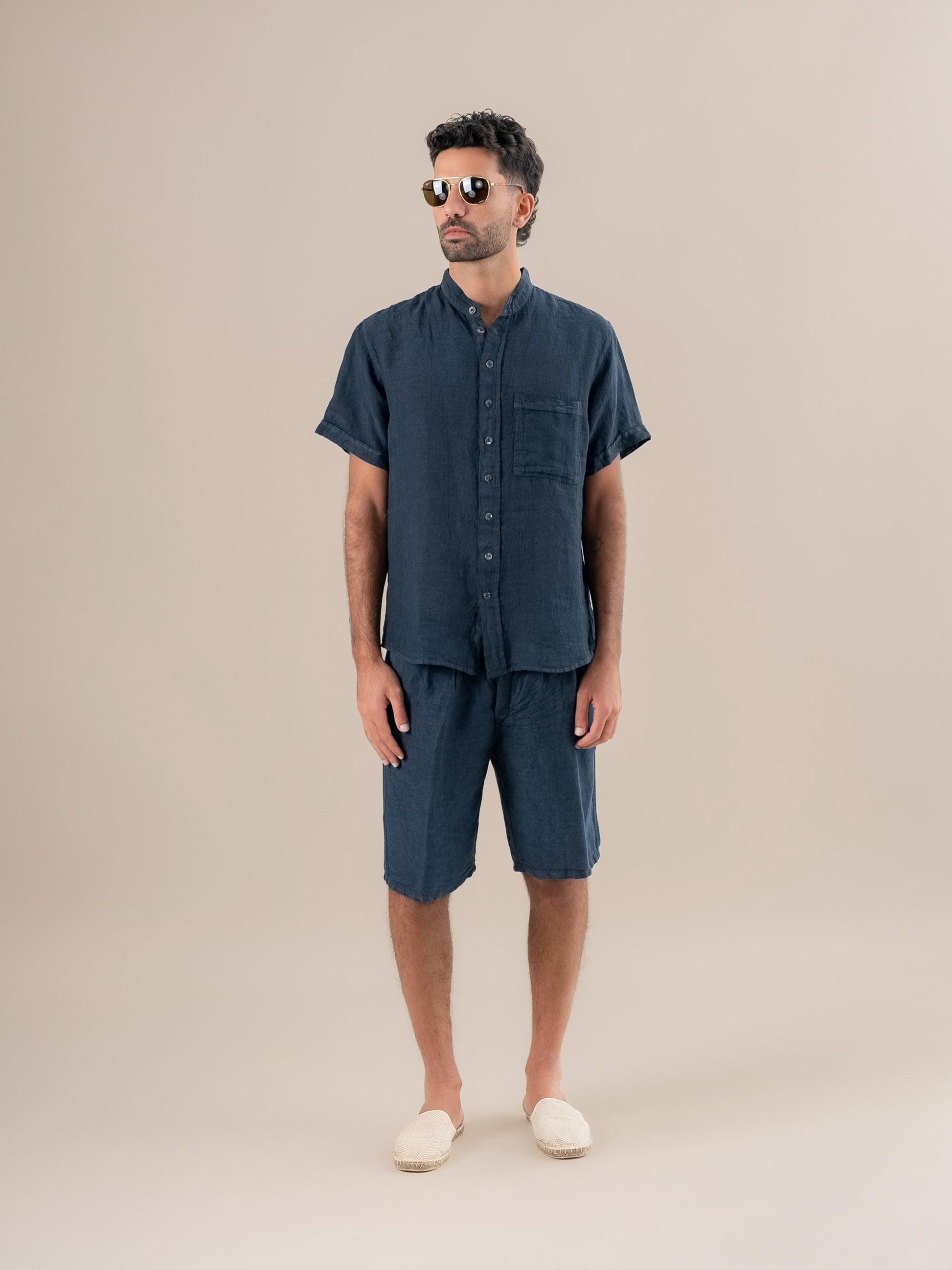 Camicia Peppe M/M Coreana Battista Borragine CAMICIA PEPPE m/m kor battista 265 Bottega Di Brunella 