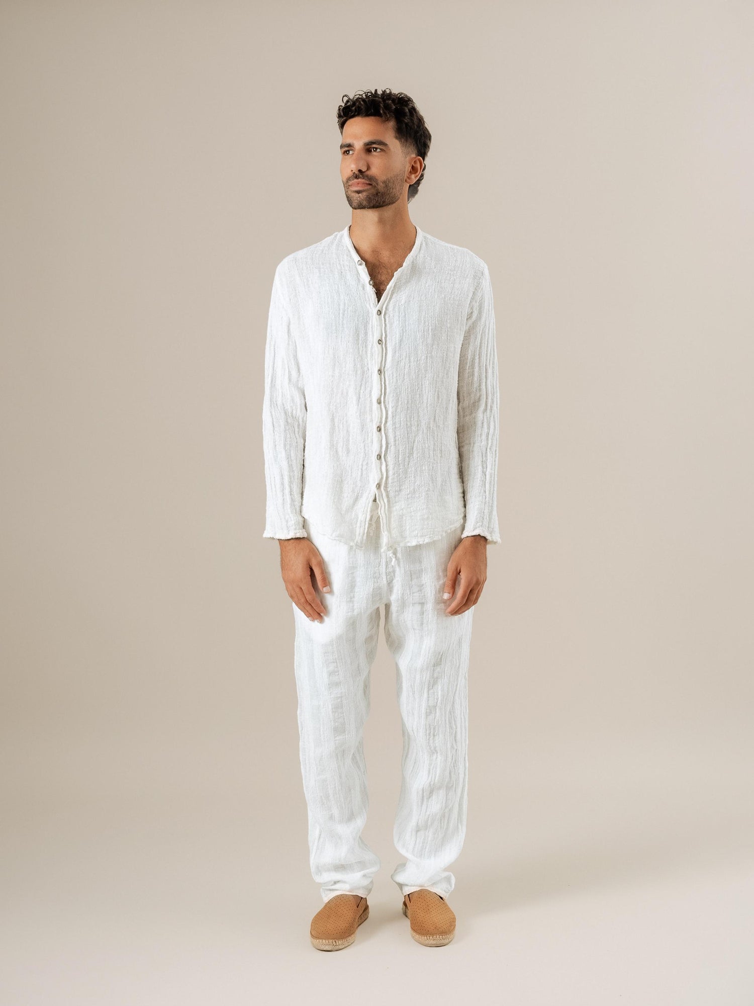 Camicia Marco Jeep Latte CAMICIA MARCO jeep 33 Bottega Di Brunella 