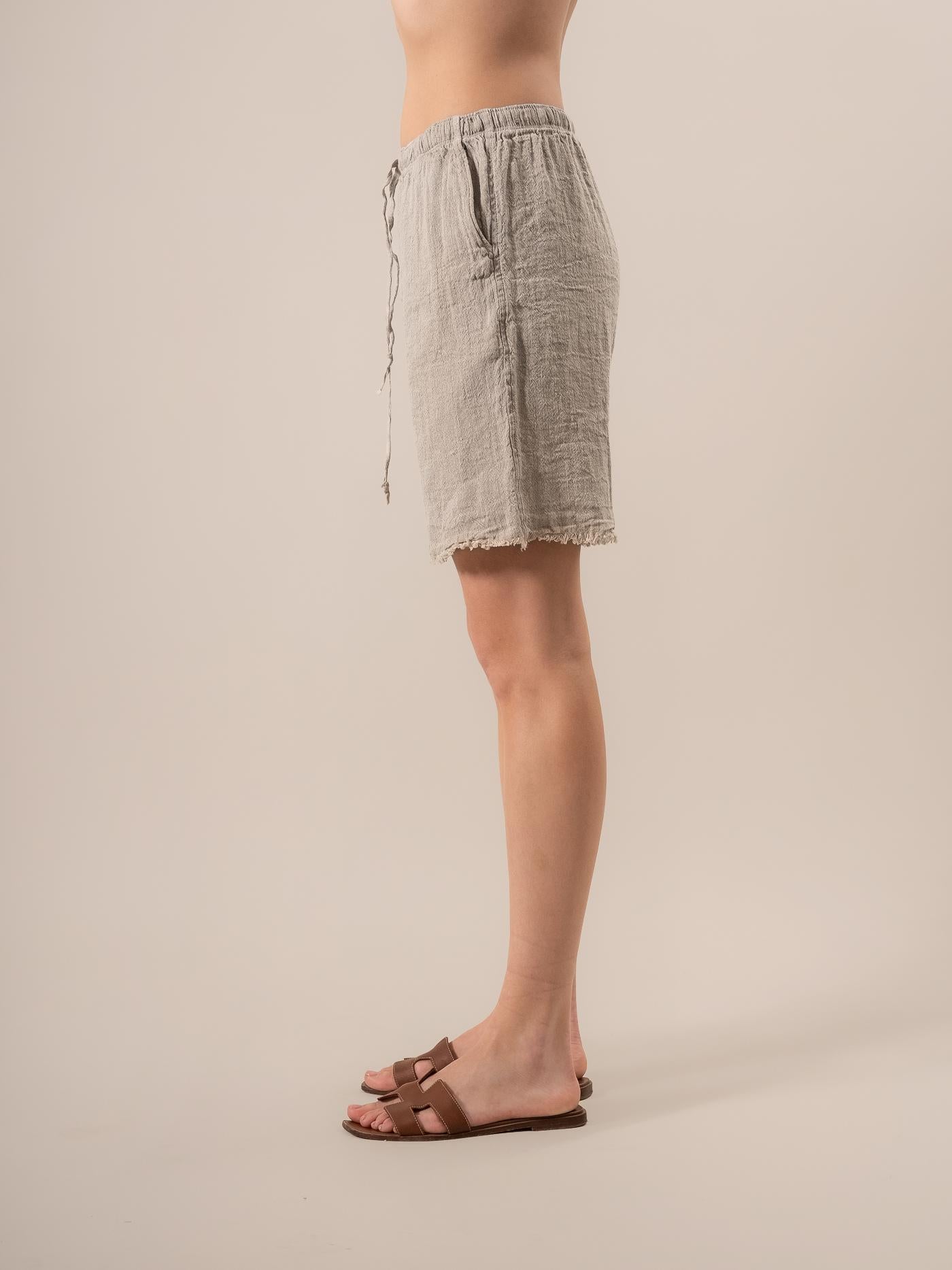 Shorts Amalfi Assisi Pesante Naturale SHORT AMALFI ASSISI PESANTE 12 Bottega Di Brunella 