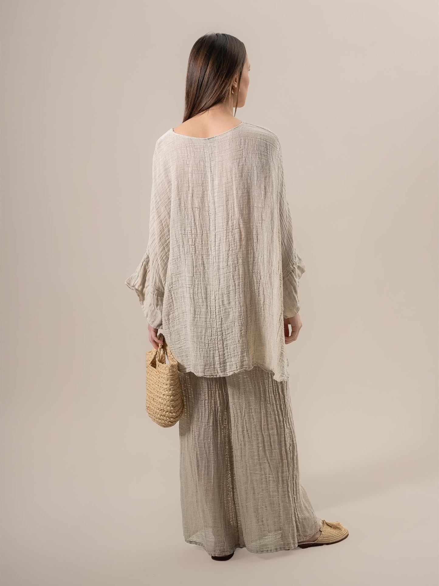 Camicia Hip Hop Garzata Naturale CAMICIA HIP HOP garzata 12 Bottega Di Brunella 