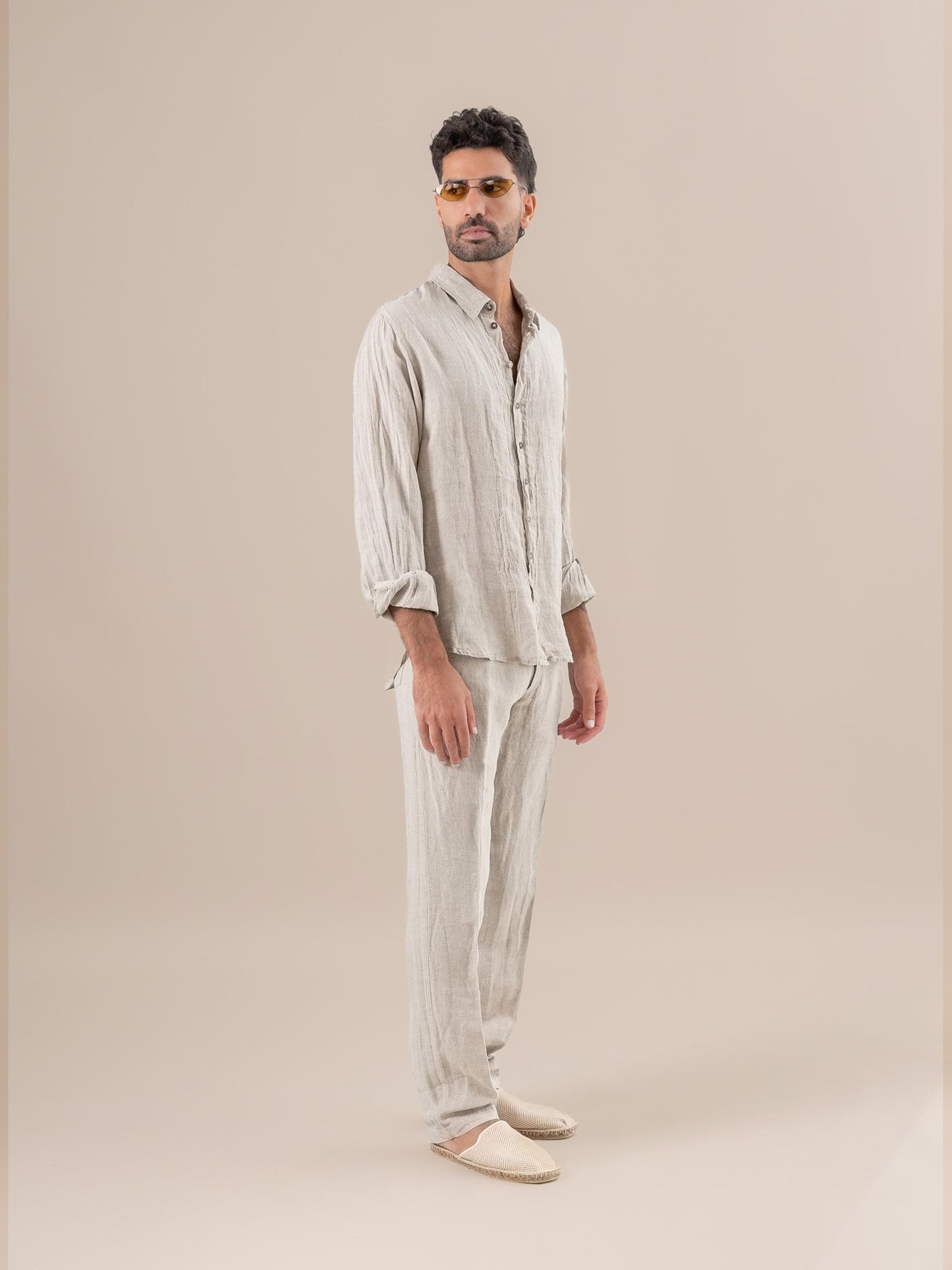 Camicia Franco Battista Naturale CAMICIA FRANCO battista 12 Bottega Di Brunella 