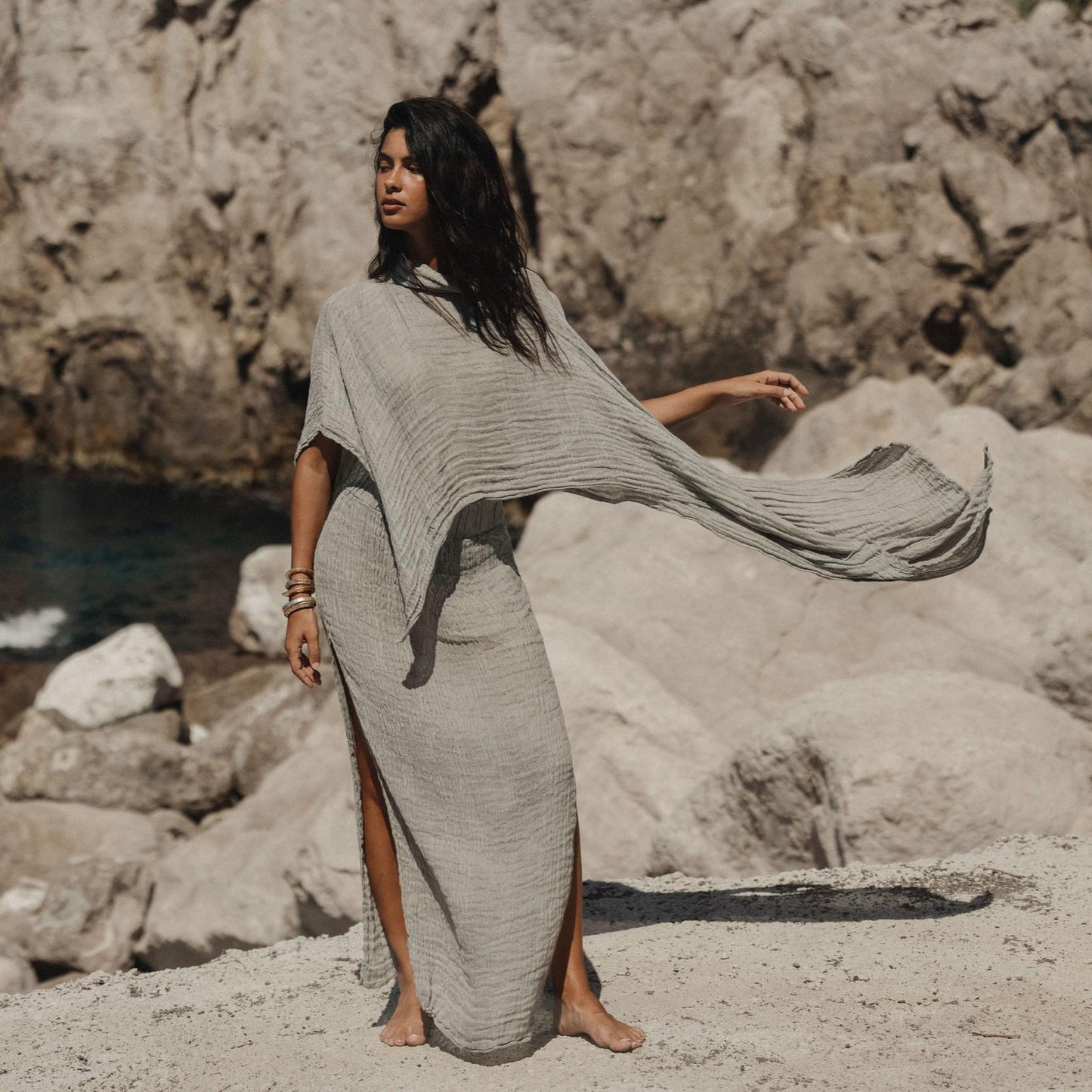 Poncho Scriba Cairo Ghost PONCHO SCRIBA cairo 241 Bottega Di Brunella 