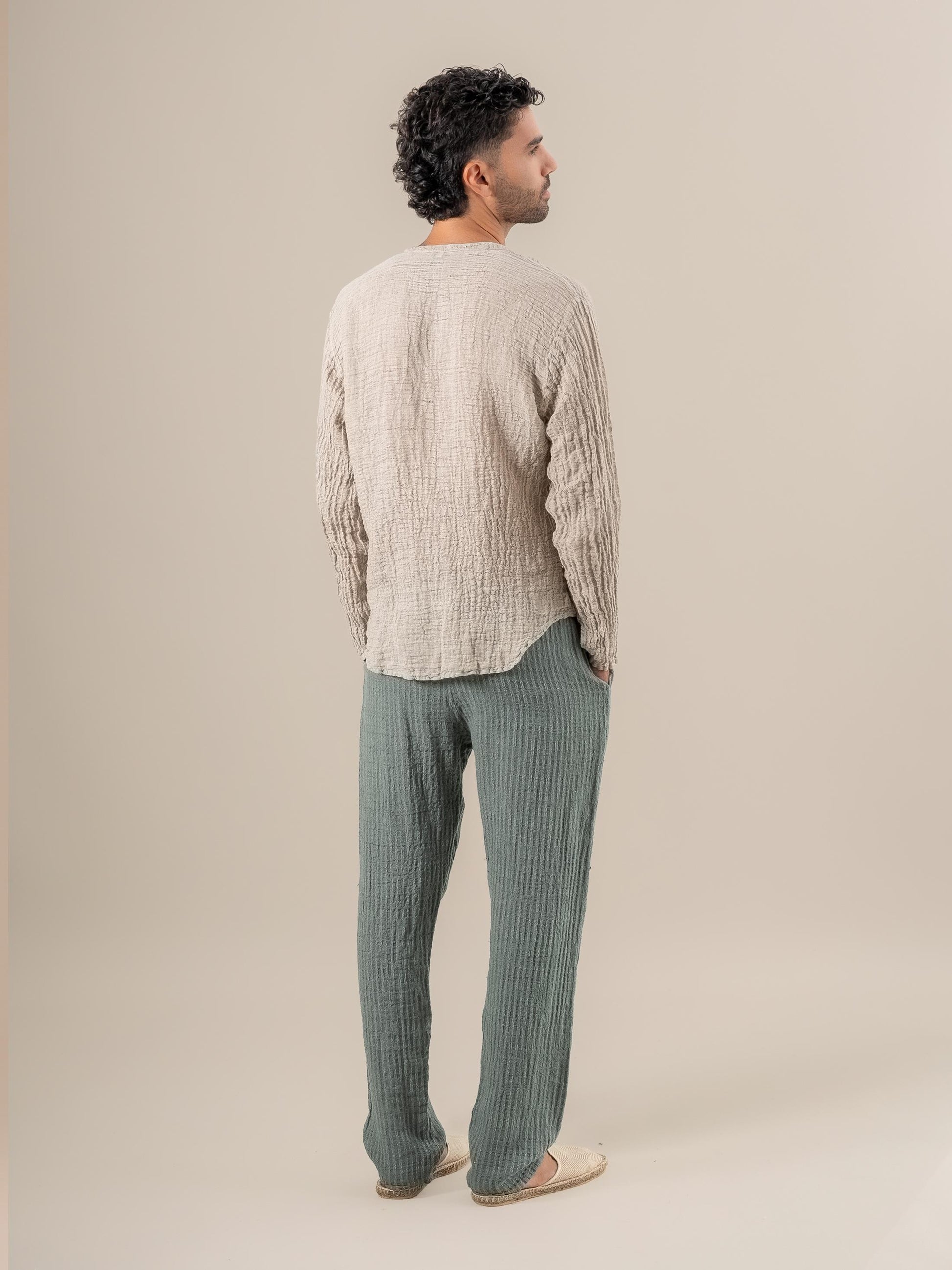 Camicia Marco Garzata Naturale CAMICIA MARCO garzata 12 Bottega Di Brunella 