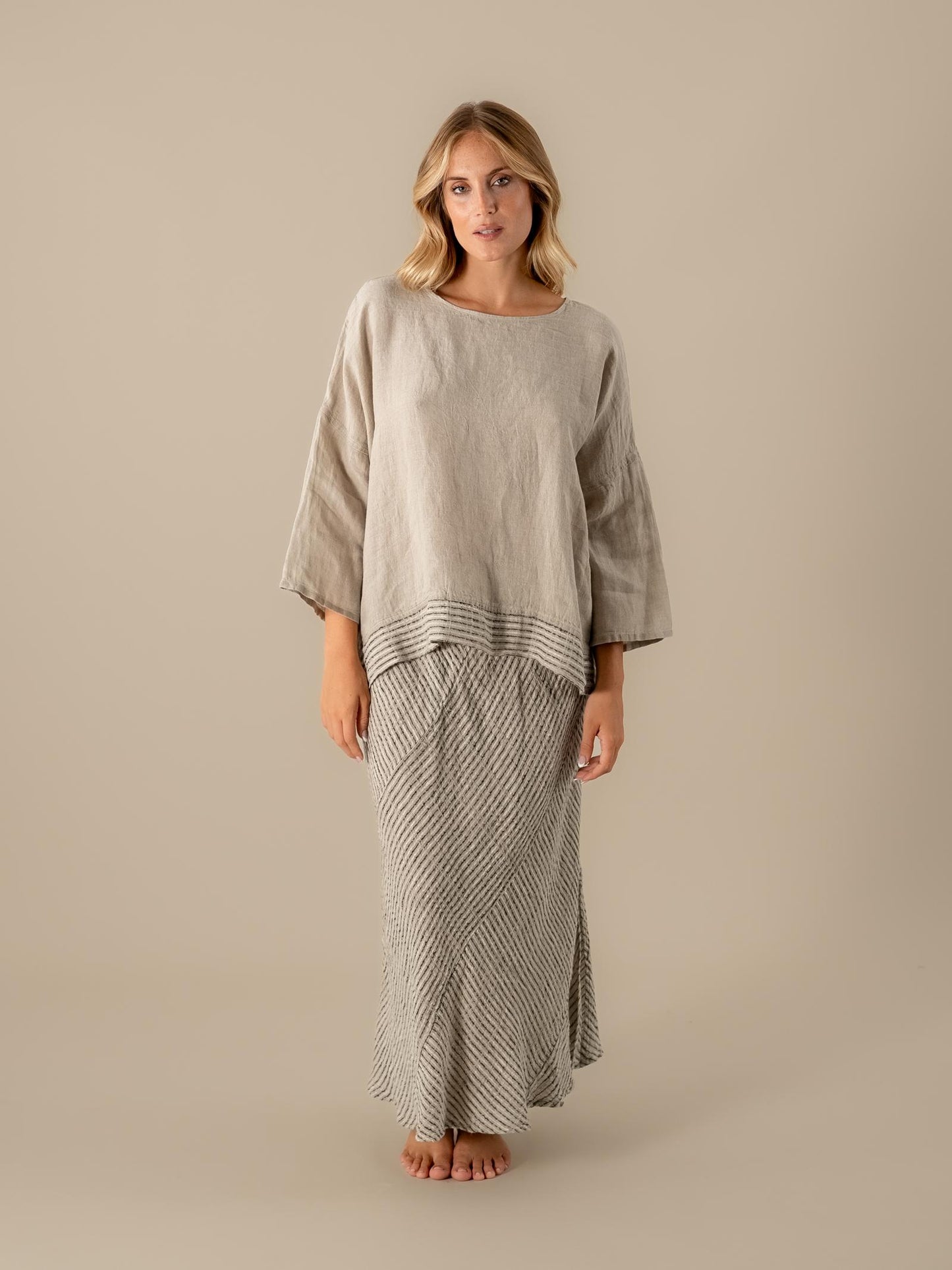 Camicia Assunta Lino Naturale CAMICIA ASSUNTA nilo 12 Bottega Di Brunella 