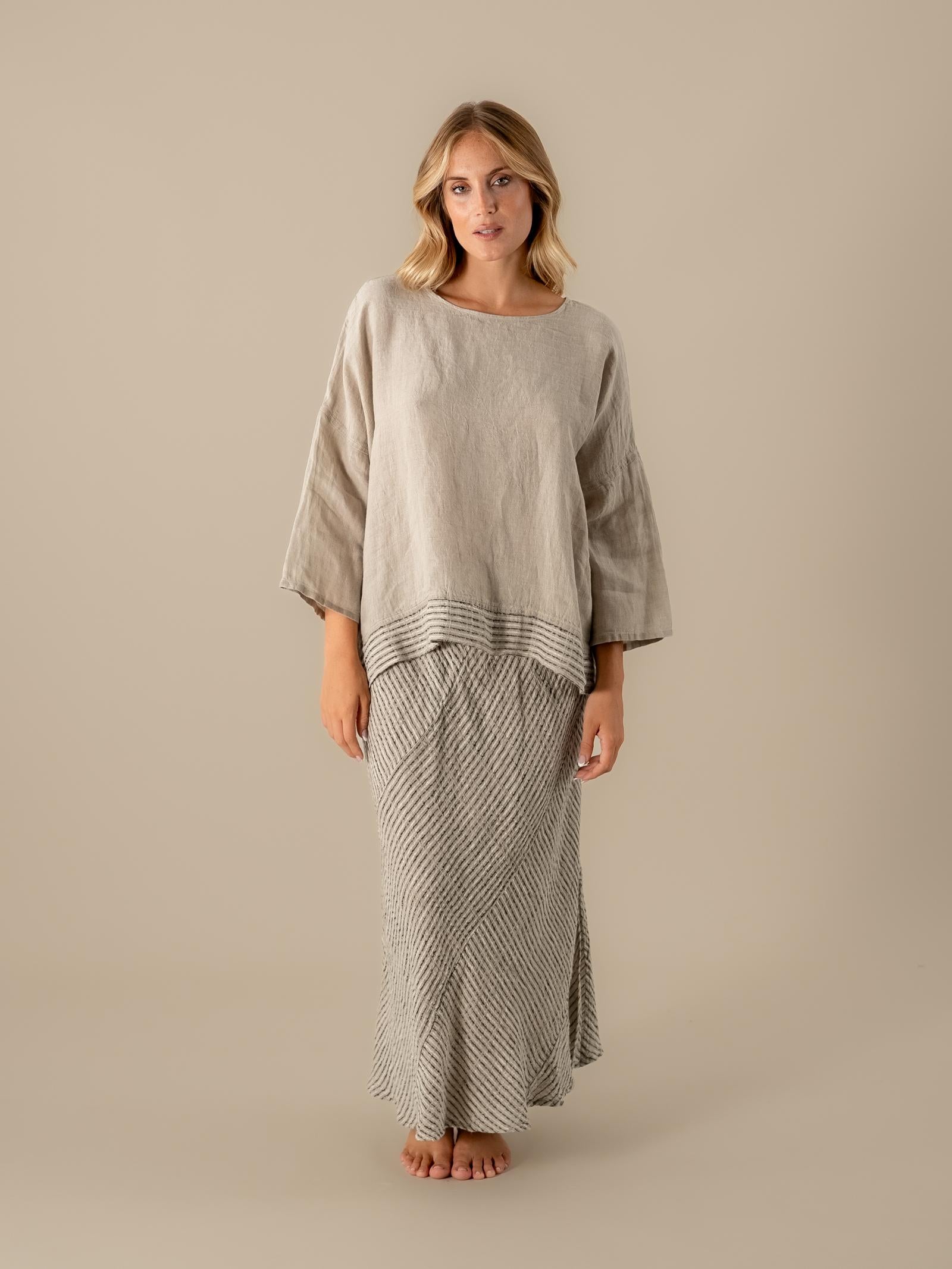 Camicia Assunta Lino Naturale CAMICIA ASSUNTA nilo 12 Bottega Di Brunella 