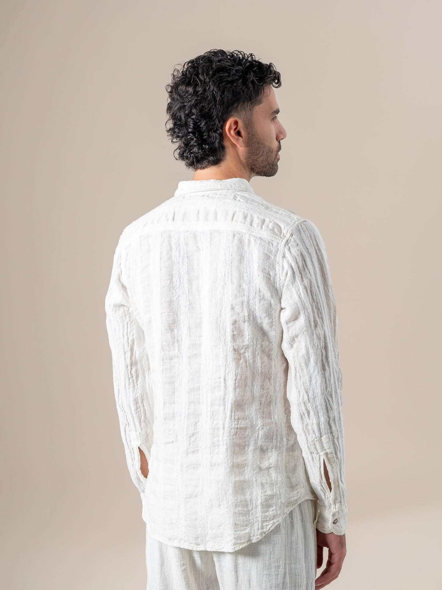 Camicia Franco Riga Jeep Latte CAMICIA FRANCO  riga jeep 33 Bottega Di Brunella 