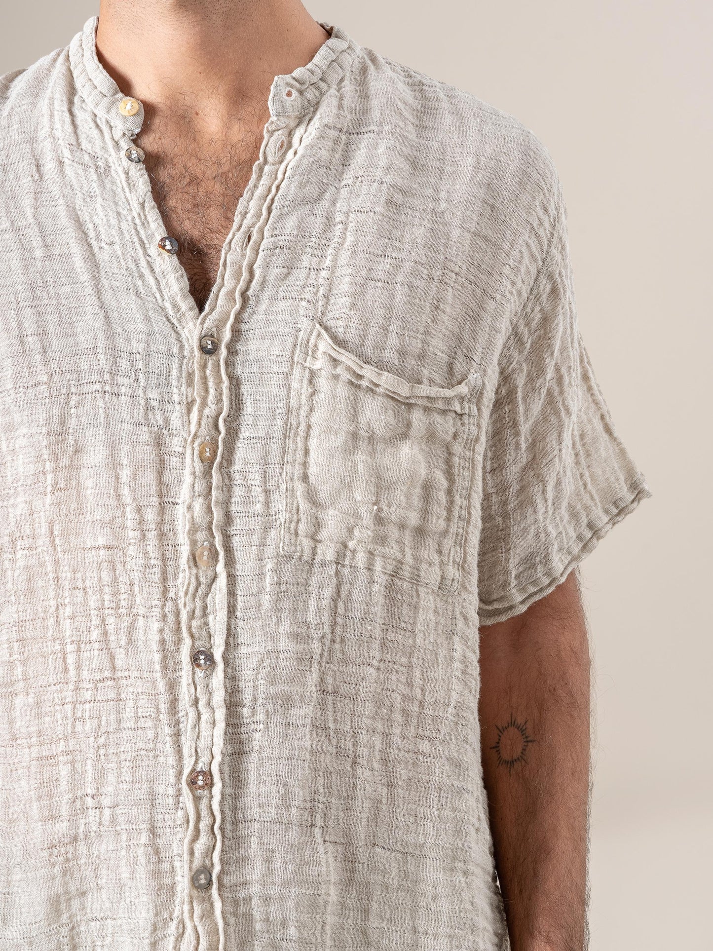 Camicia Samui Garzata Naturale CAMICIA SAMUI garzata 12 Bottega Di Brunella 