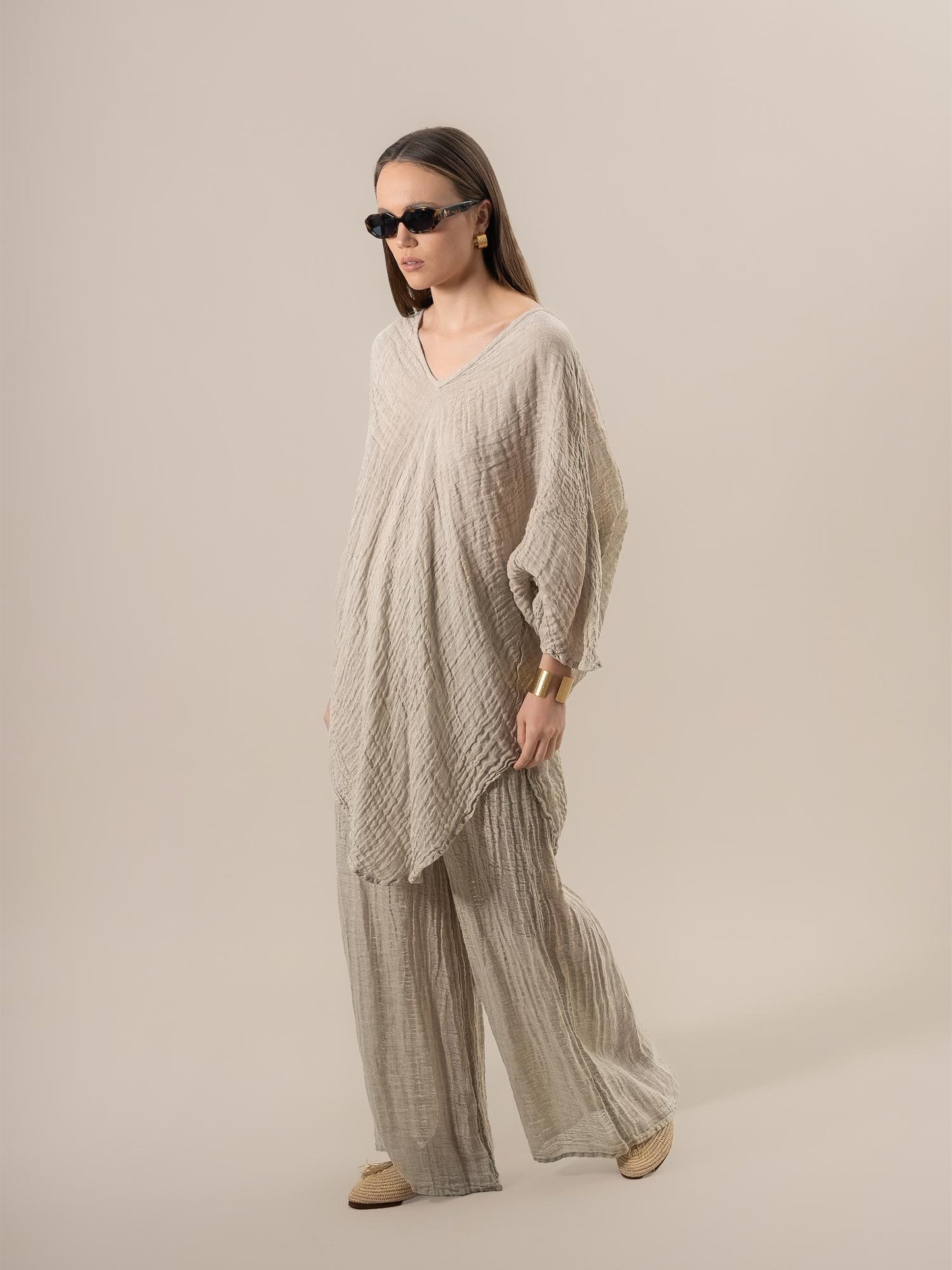Camicia Fausta Garzata Naturale CAMICIA FAUSTA garzata 12 Bottega Di Brunella 