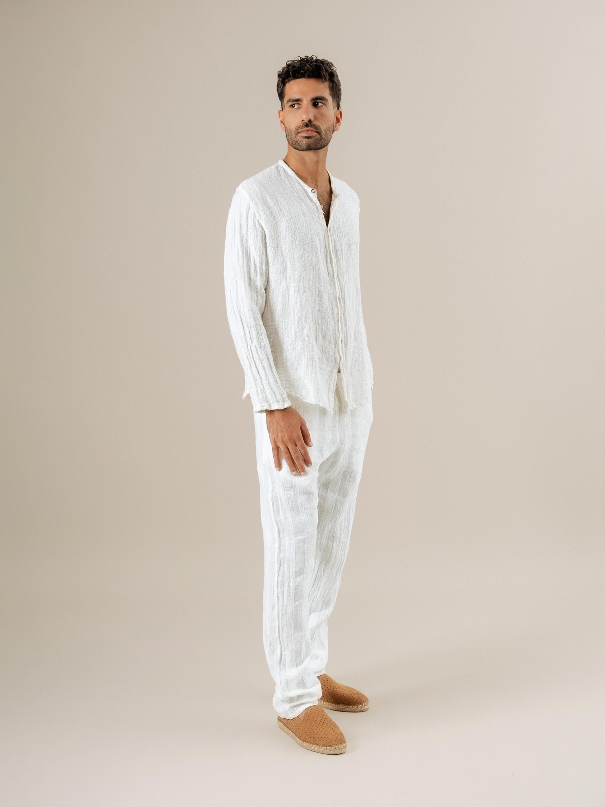 Camicia Marco Jeep Latte CAMICIA MARCO jeep 33 Bottega Di Brunella 