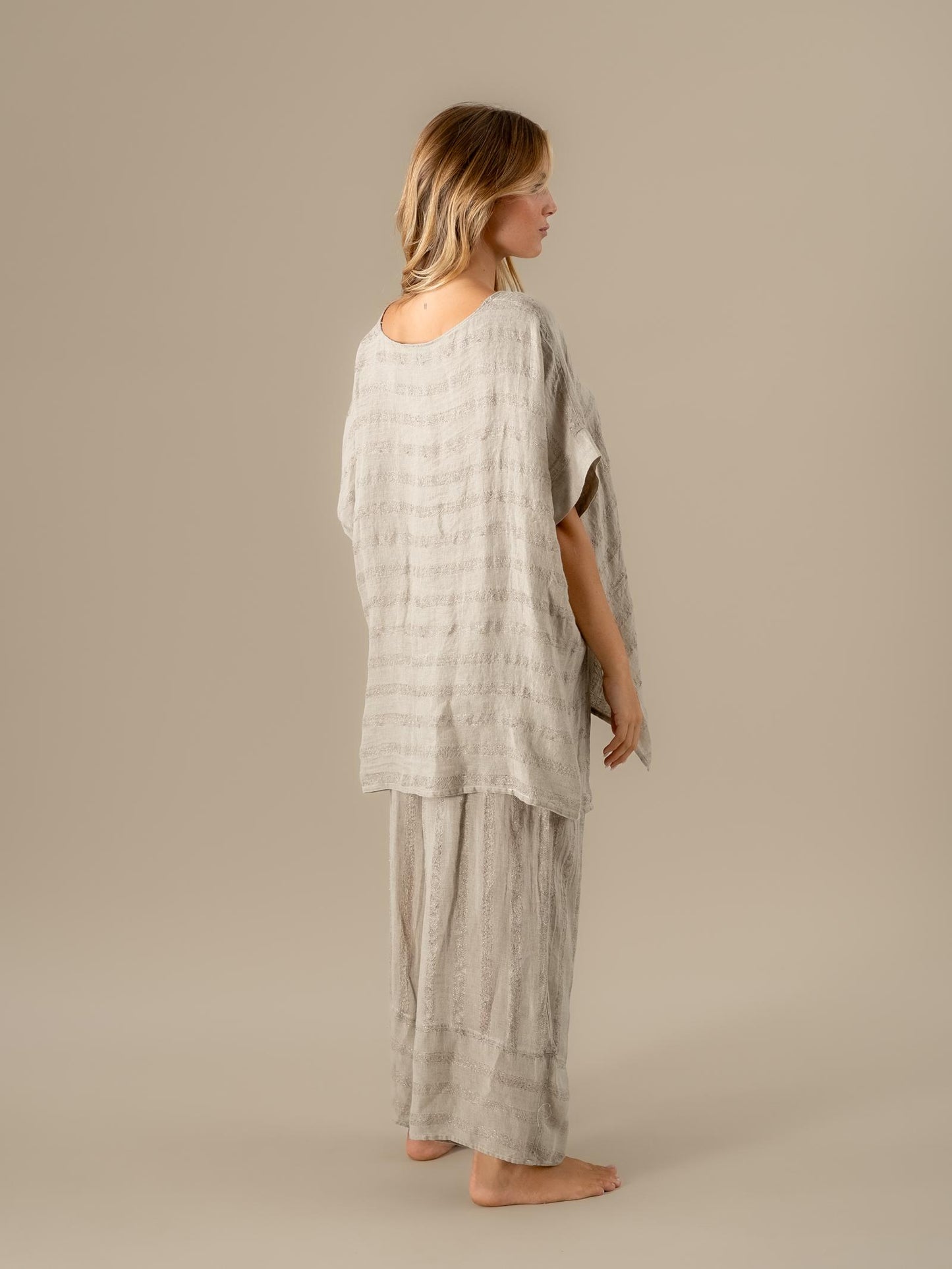 Camicia Pneuma Riga Luxor Naturale CAMICIA PNEUMA riga luxor 12 Bottega Di Brunella 