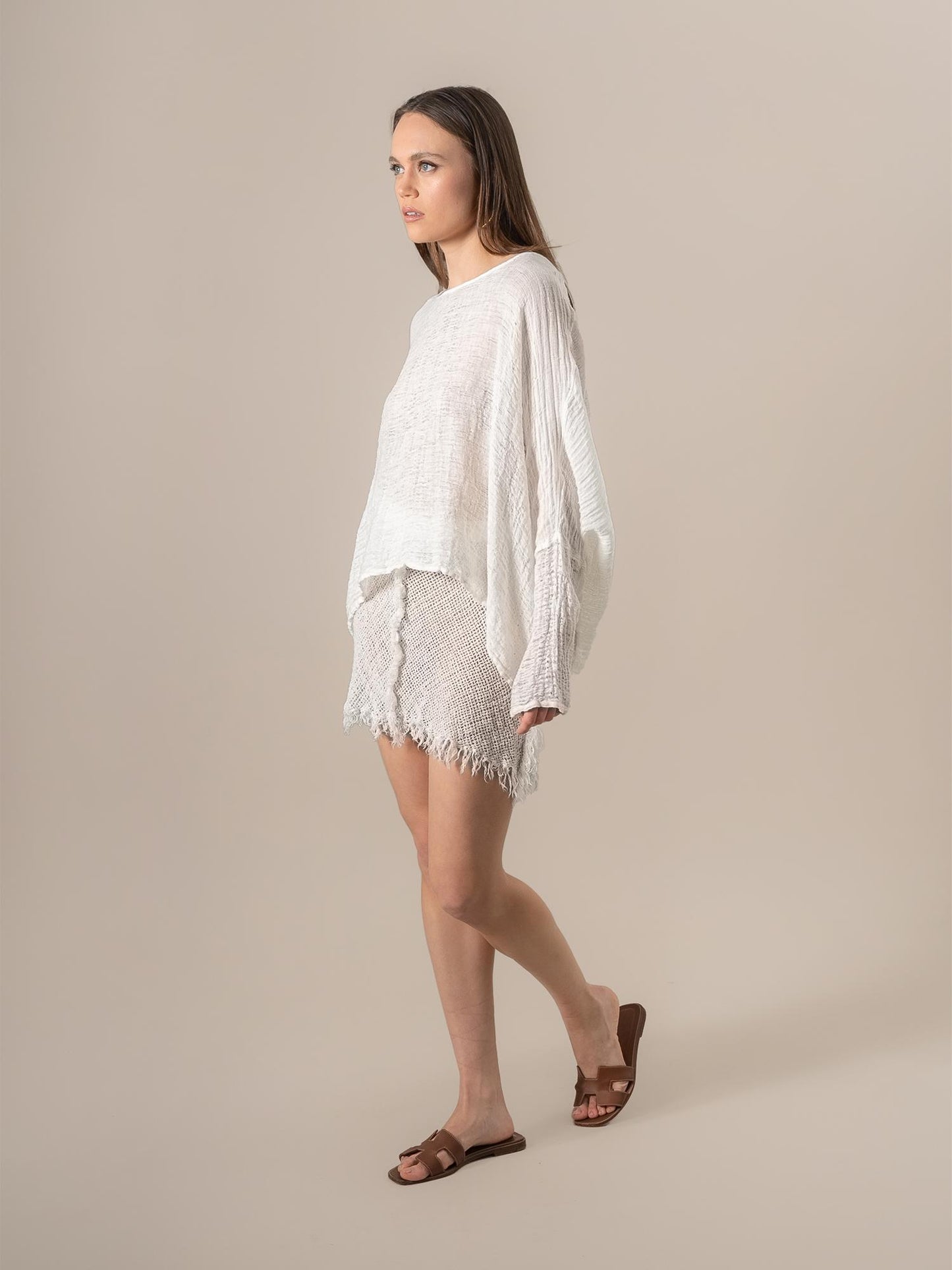 Camicia Gemma Garzata Latte CAMICIA GEMMA garzata 33 Bottega Di Brunella 