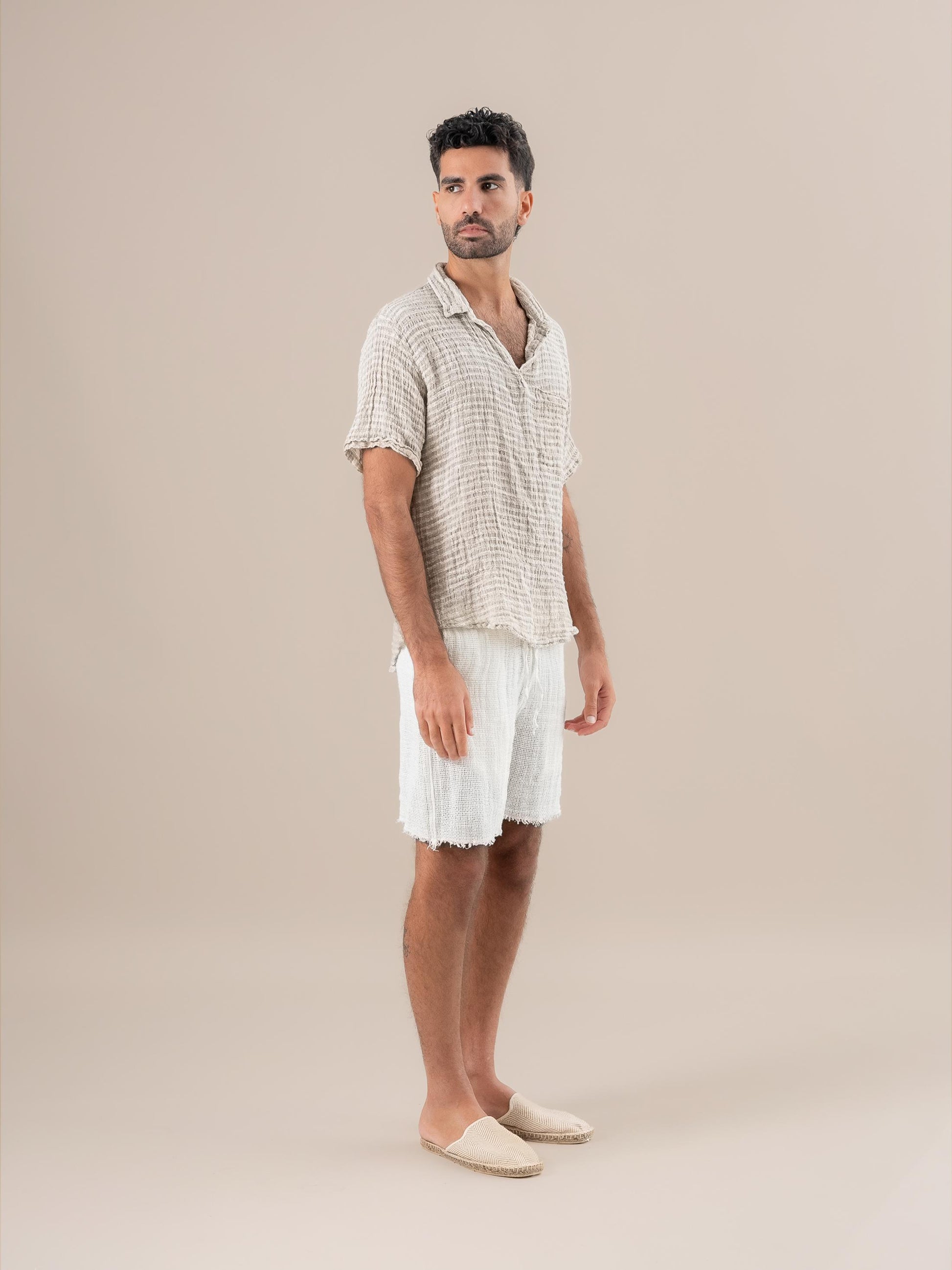 Shorts Amalfi Aida Latte SHORT AMALFI aida 33 Bottega Di Brunella 