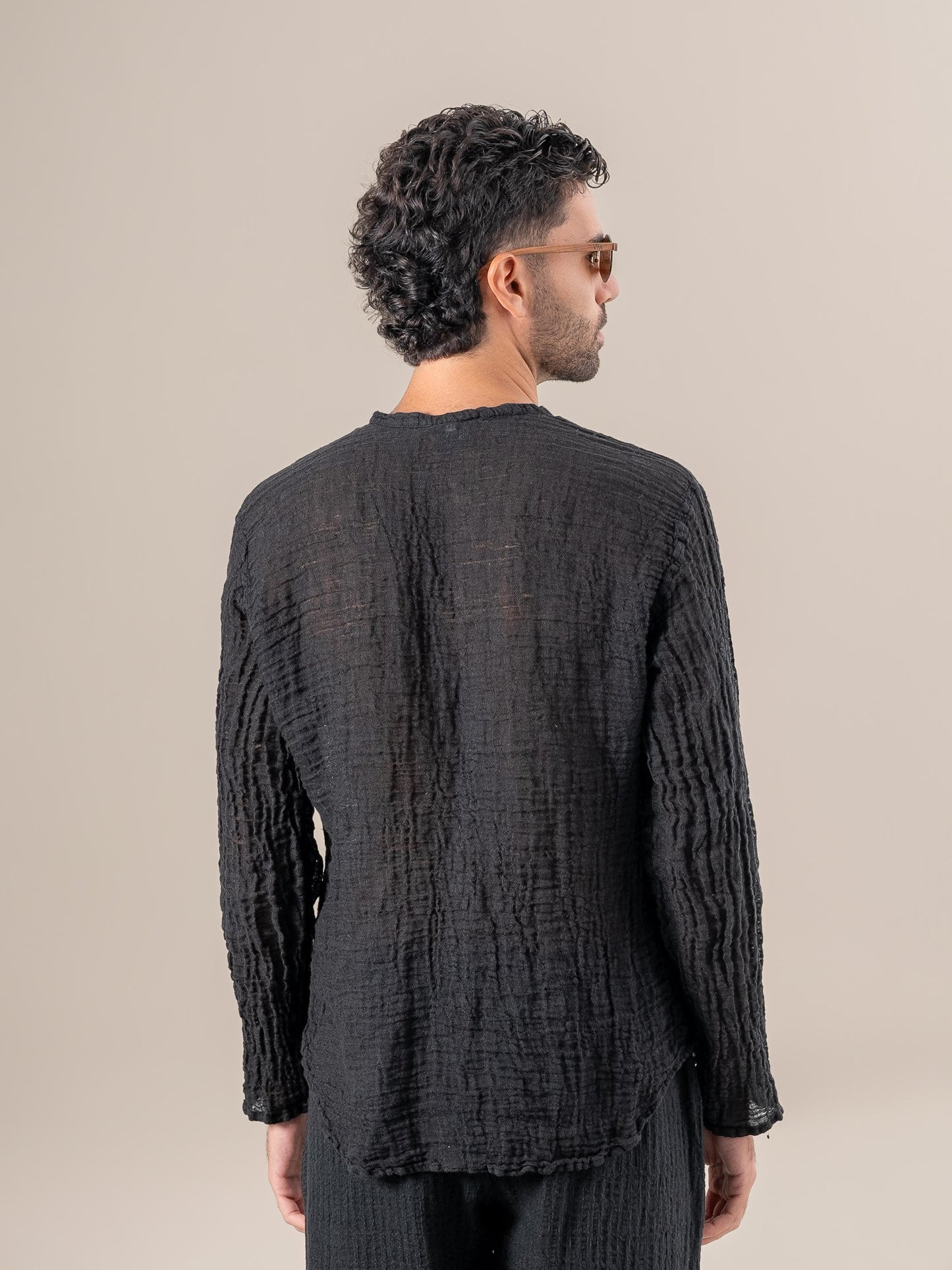 Camicia Marco Garzata Nero CAMICIA MARCO garzata 0 Bottega Di Brunella 