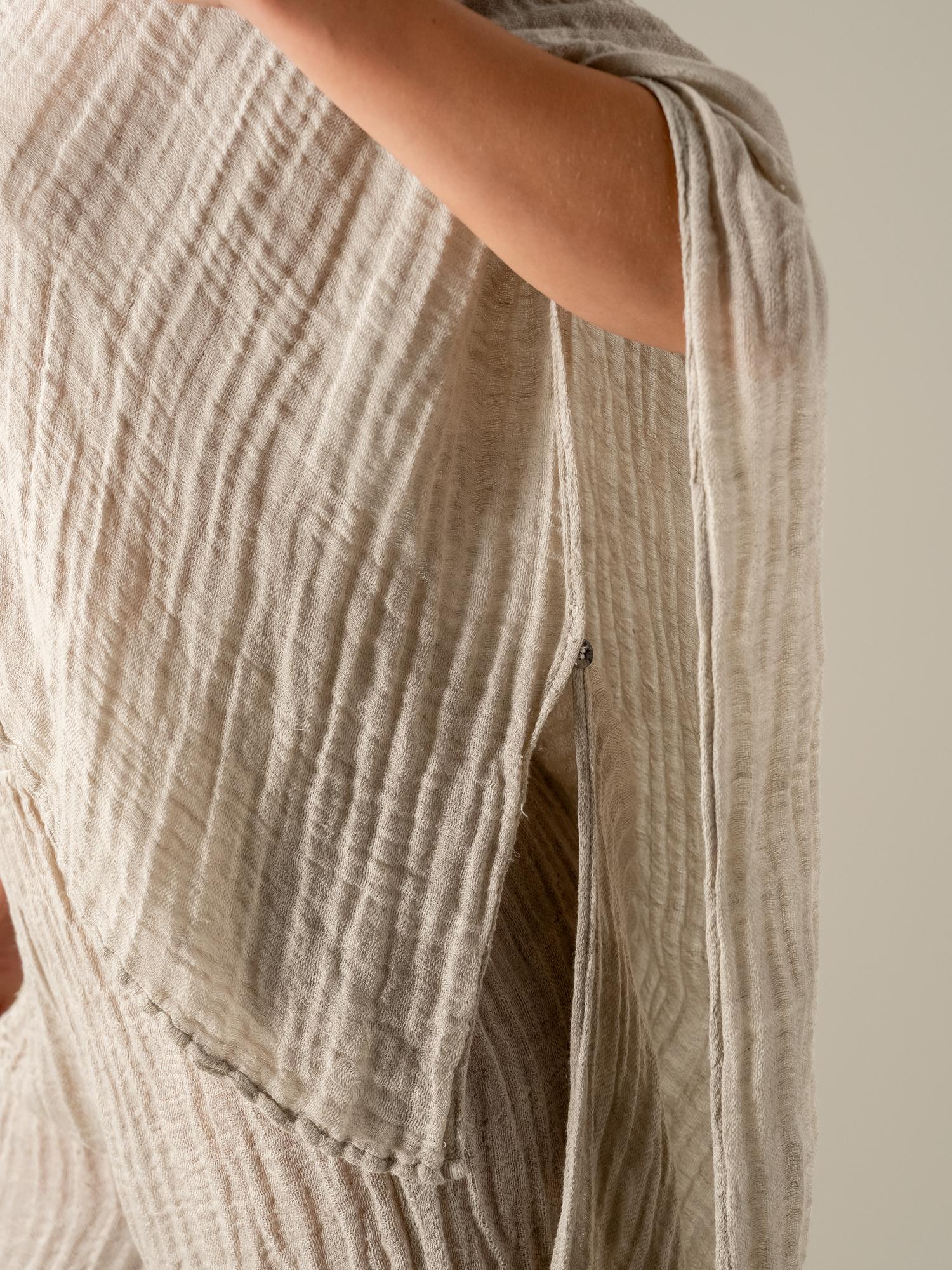 Poncho Scriba Cairo Naturale PONCHO SCRIBA cairo 12 Bottega Di Brunella 