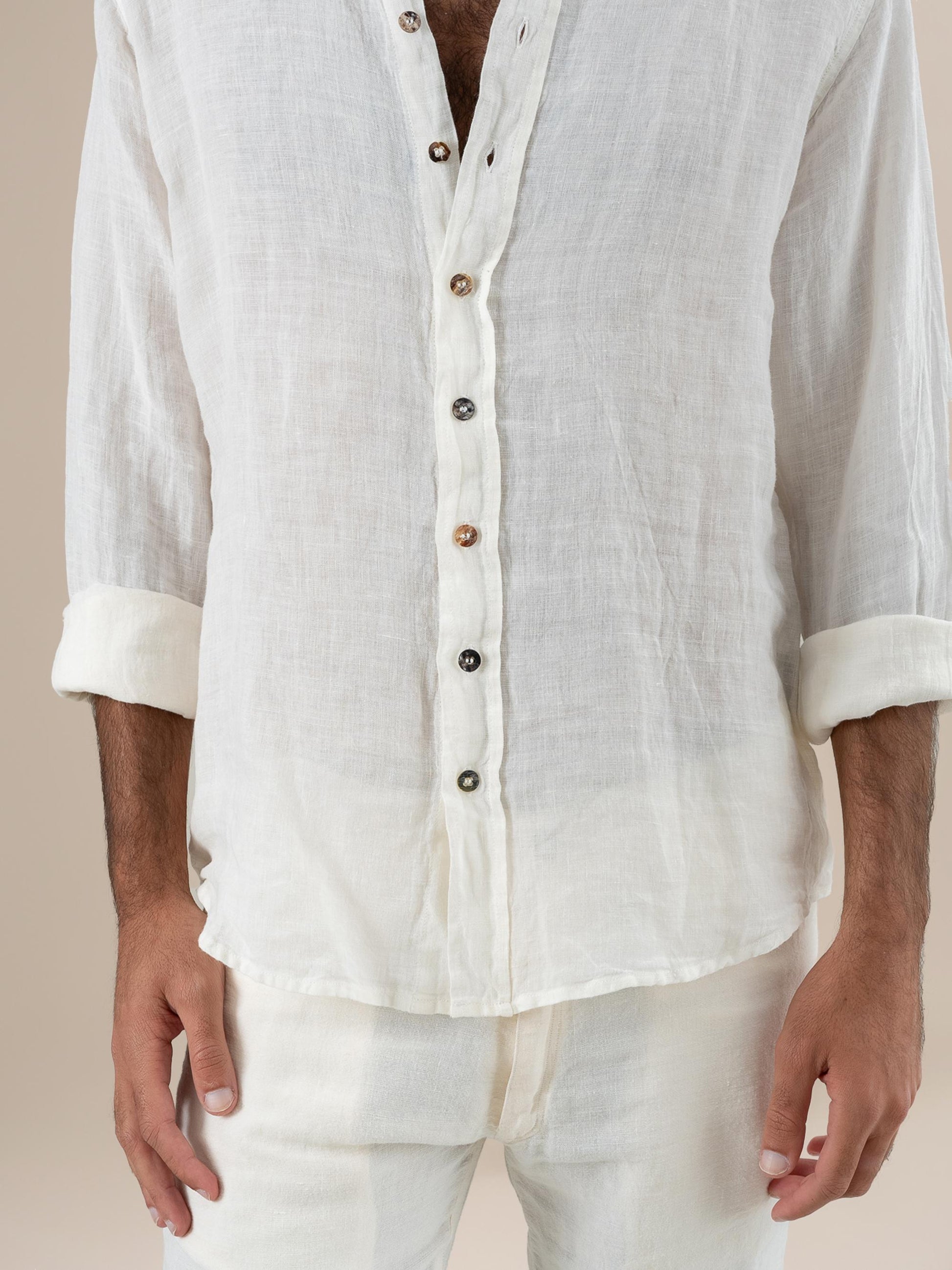 Camicia Franco Battista Latte CAMICIA FRANCO battista 33 Bottega Di Brunella 