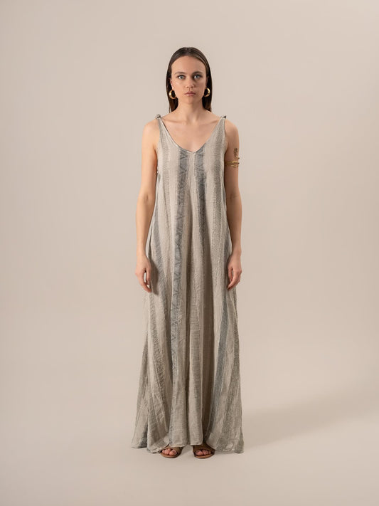 Vestito Halic Riga Mix Rosmarino Naturale VESTITO HALIC R. MIX ROSMARINO 12 Bottega Di Brunella 
