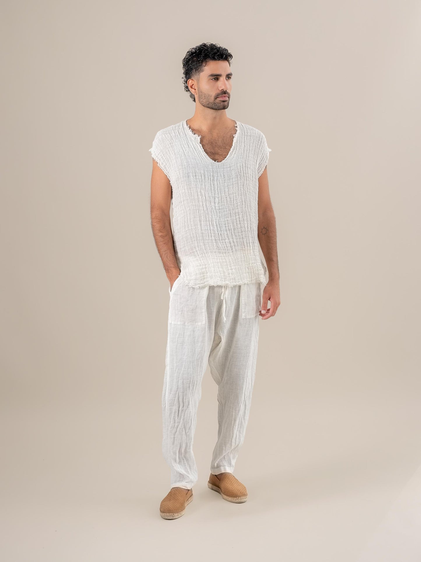 Maglia Sandokan G/M Ulivo Latte MAGLIA SANDOKAN G/M ulivo 33 Bottega Di Brunella 