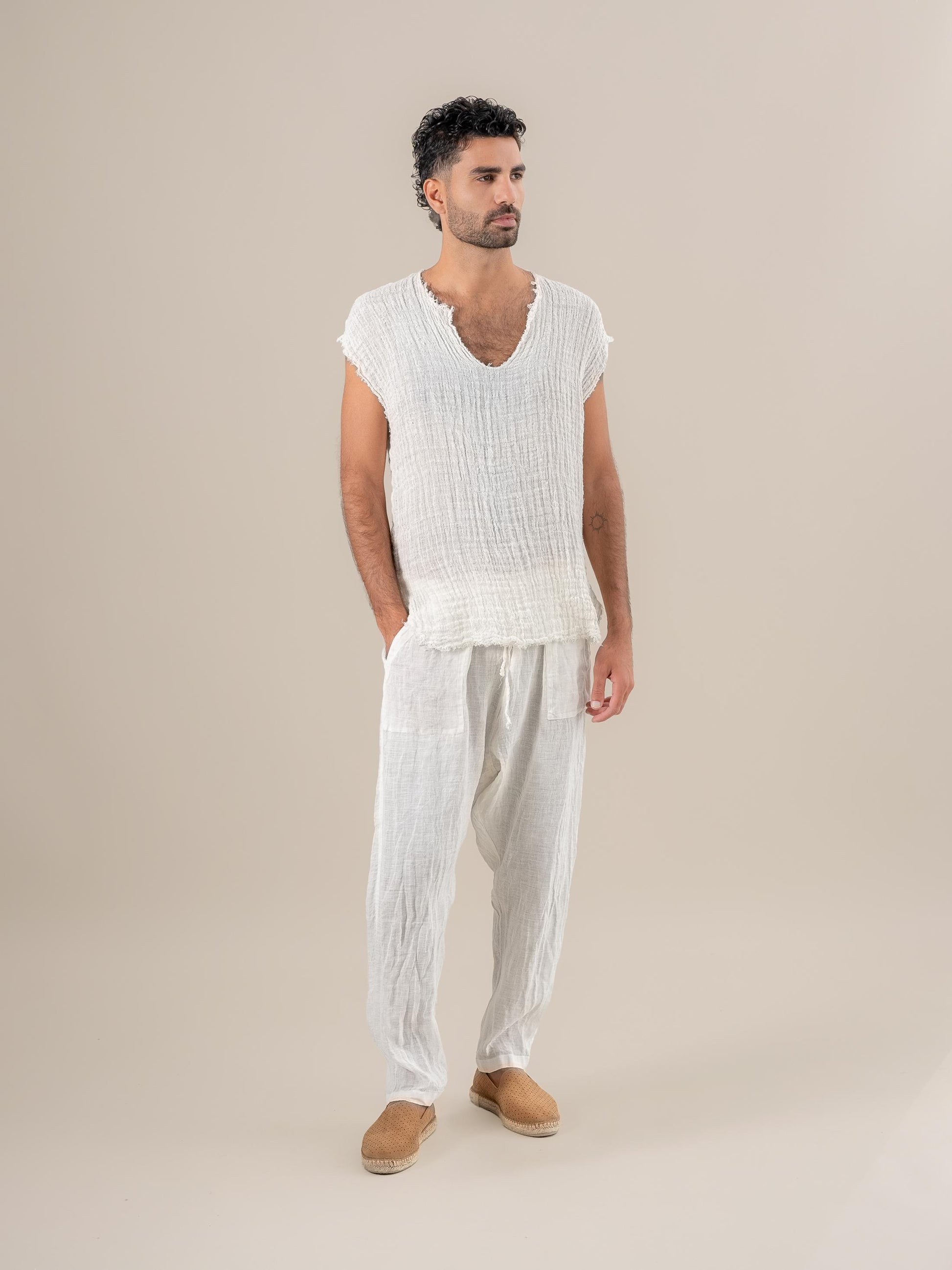 Maglia Sandokan G/M Ulivo Latte MAGLIA SANDOKAN G/M ulivo 33 Bottega Di Brunella 