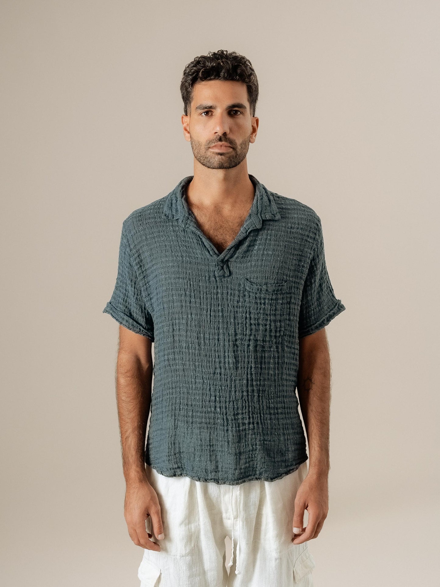 Camicia Colombia Garza Uffizi Blu24 CAMICIA COLOMBIA garza uffizi 280 Bottega Di Brunella 
