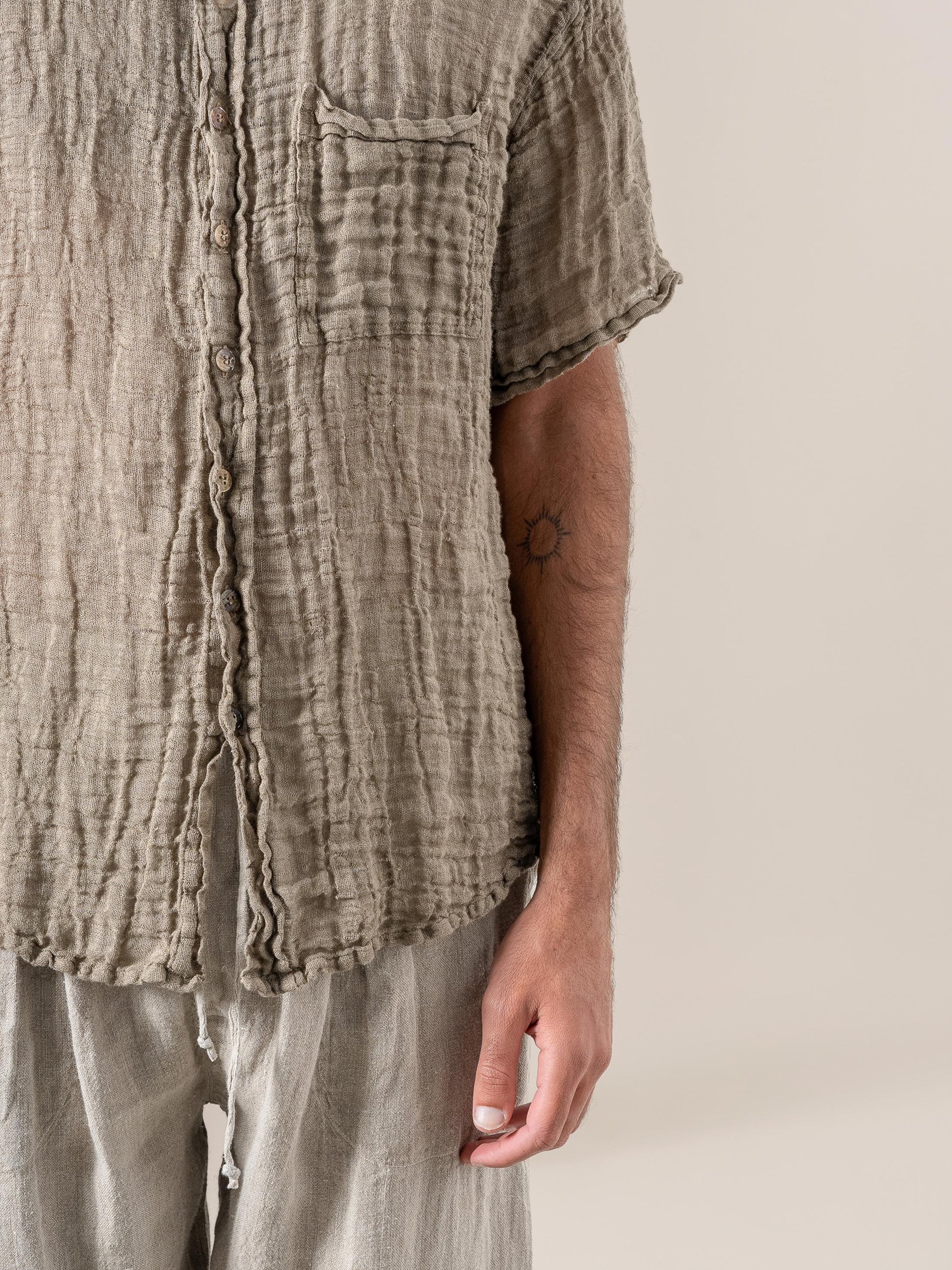 Camicia Samui Garzata Fossile CAMICIA SAMUI garzata 284 Bottega Di Brunella 