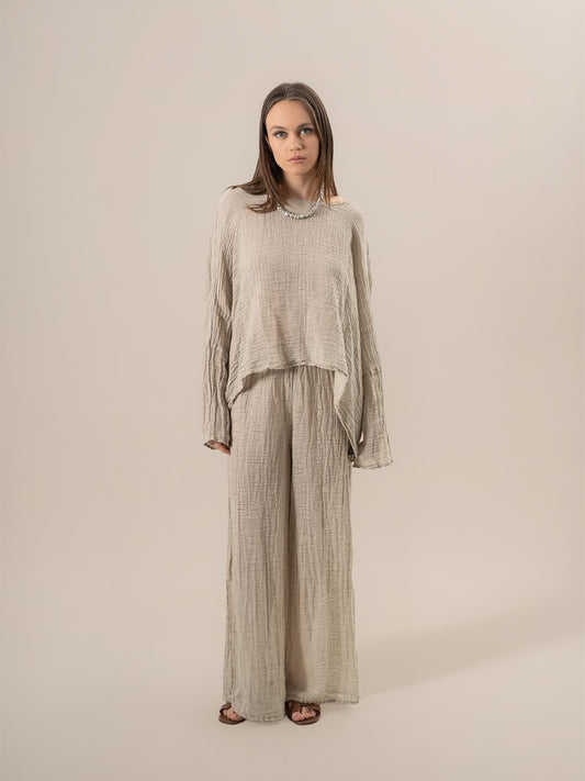 Camicia Gemma Garzata Naturale CAMICIA GEMMA garzata 12 Bottega Di Brunella 