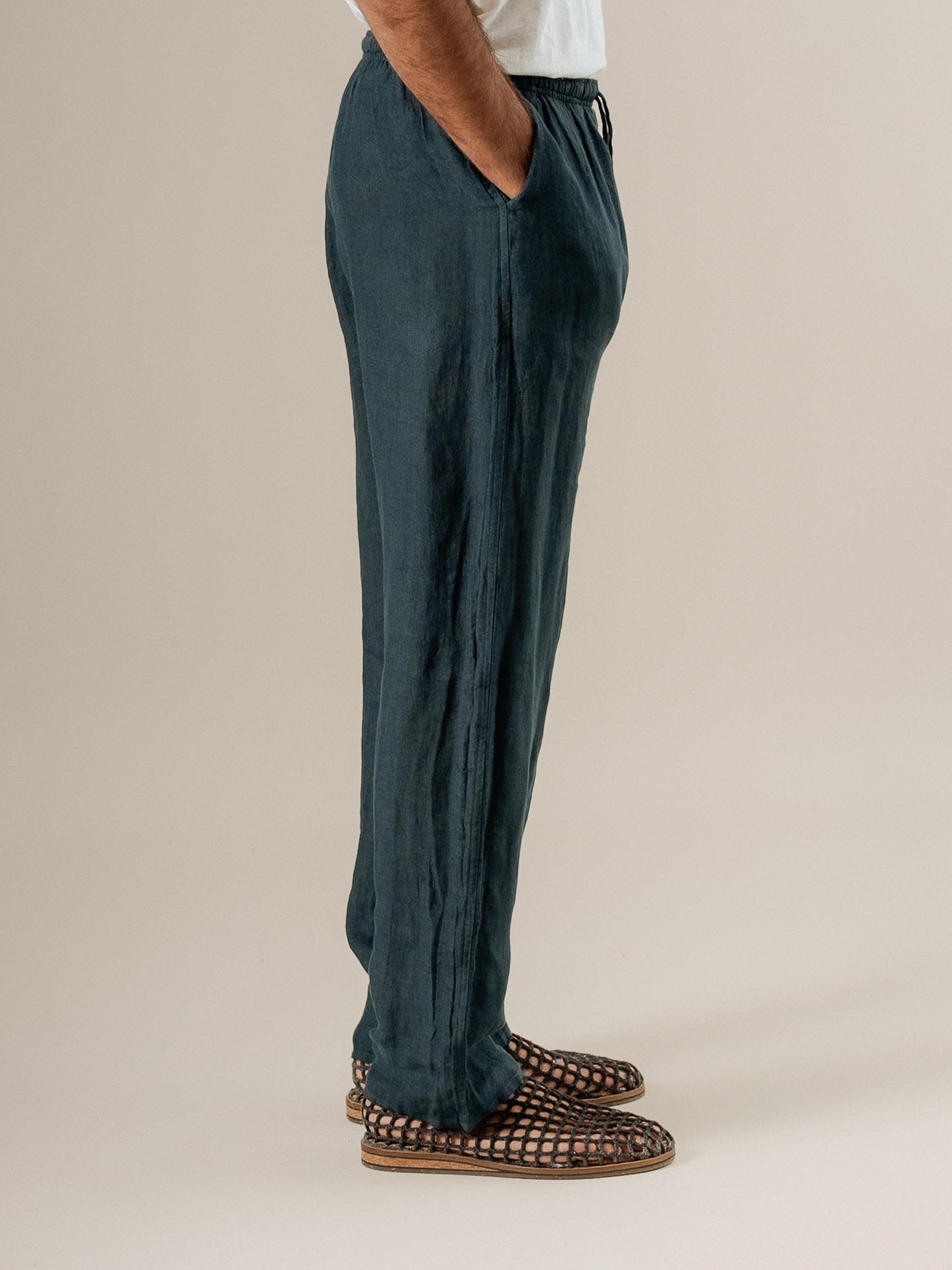 Pantalone Amalfi Battista Borragine PANTALONE AMALFI battista 265 Bottega Di Brunella 