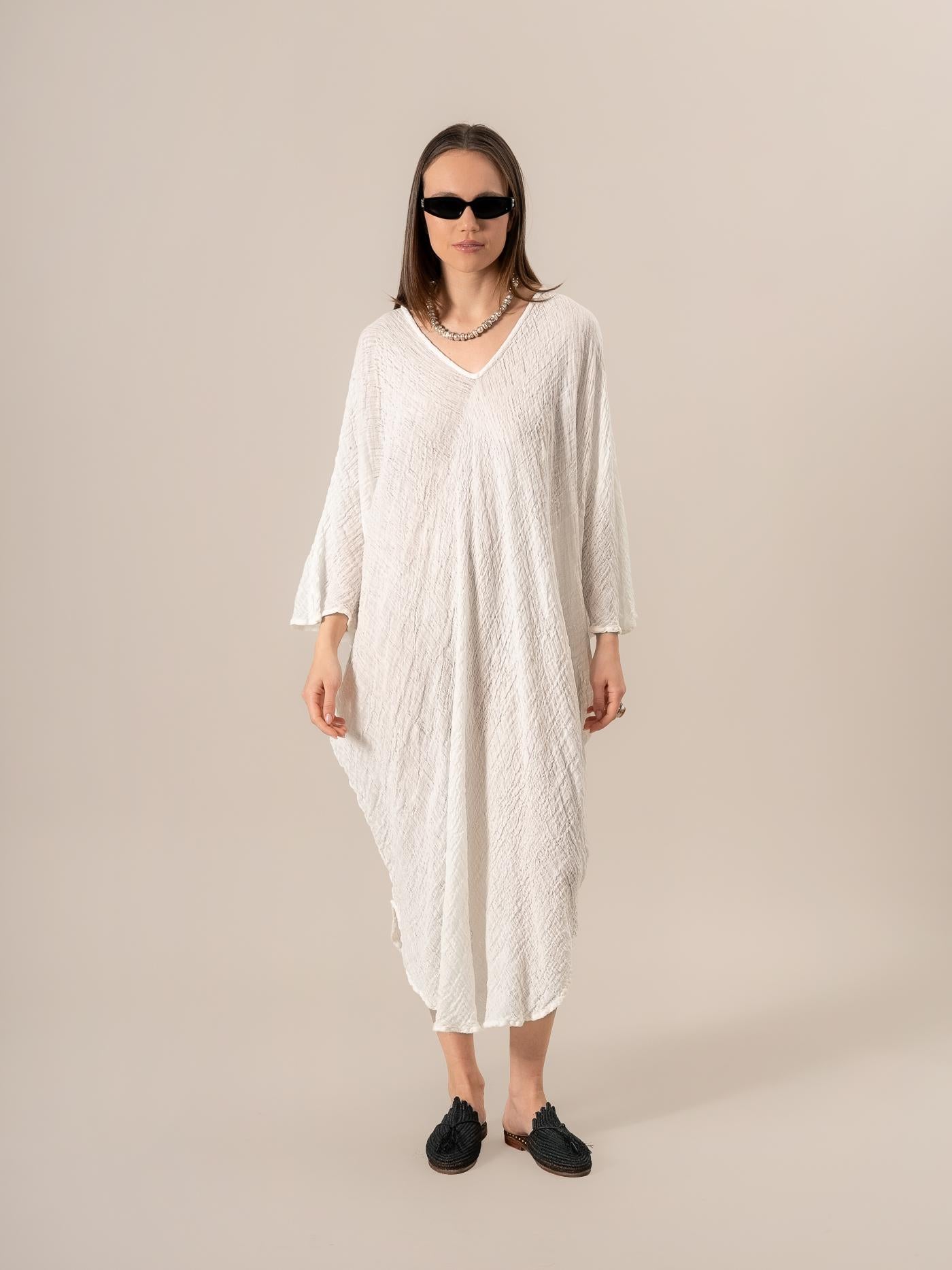 Vestito Fausta Garzata Latte VESTITO FAUSTA garzata 33  