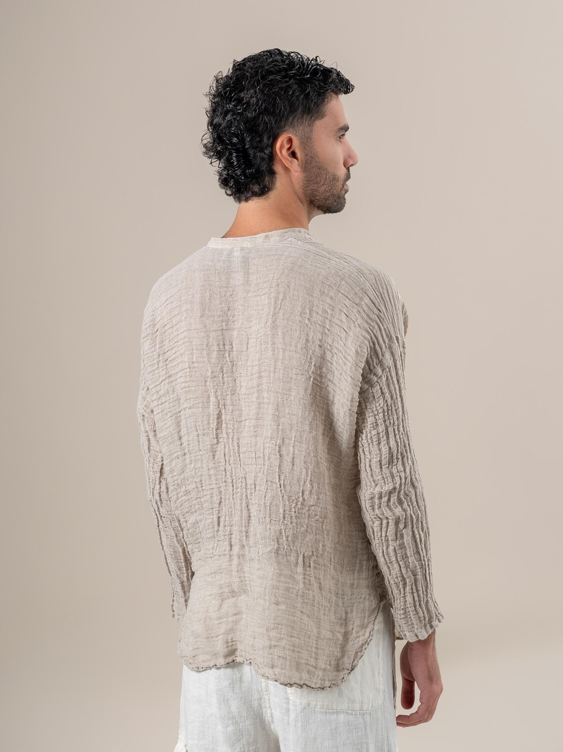 Camicia Normandy Garzata Naturale CAMICIA NORMANDY garzata 12 Bottega Di Brunella 