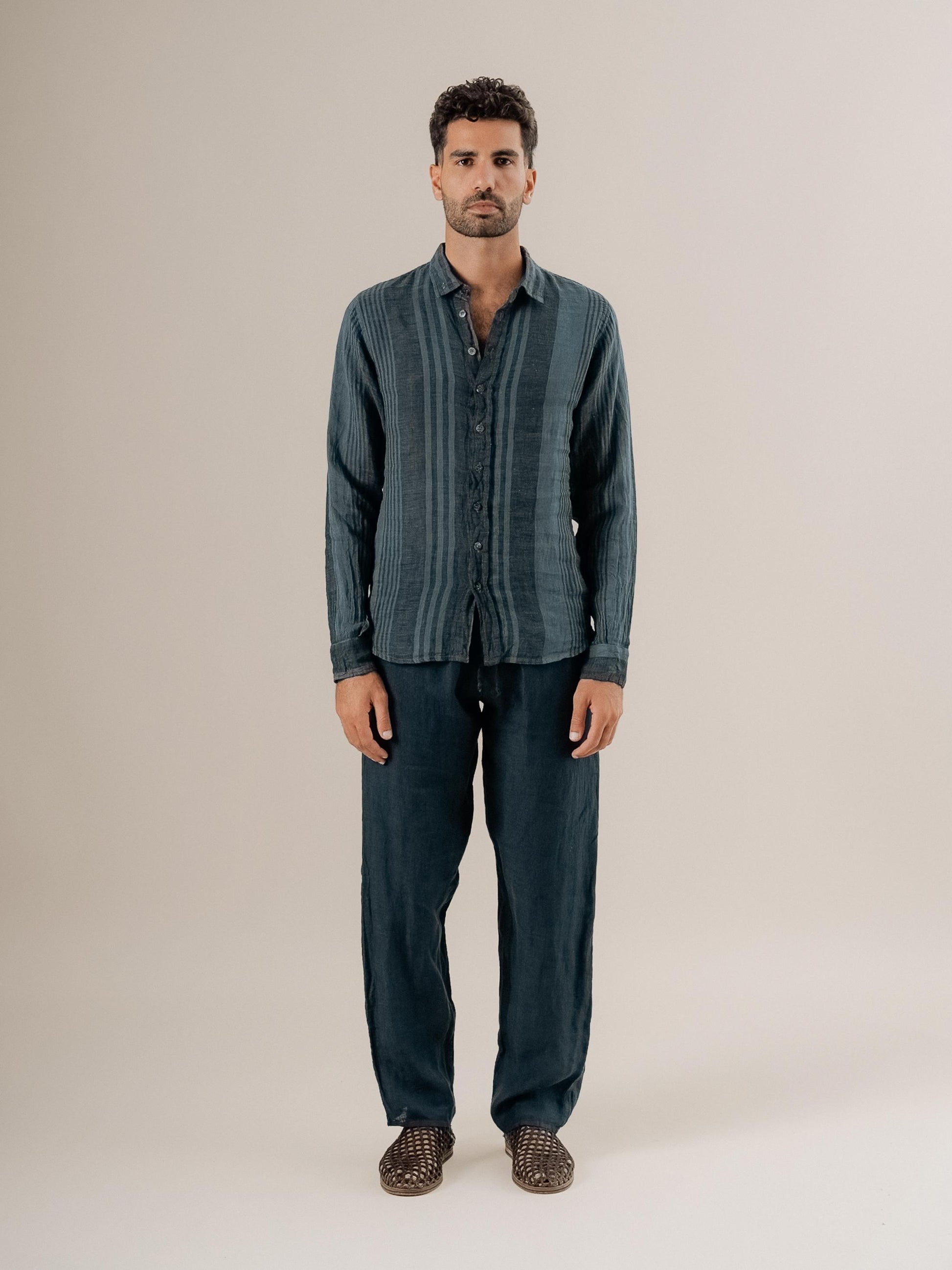 Pantalone Amalfi Battista Borragine PANTALONE AMALFI battista 265 Bottega Di Brunella 