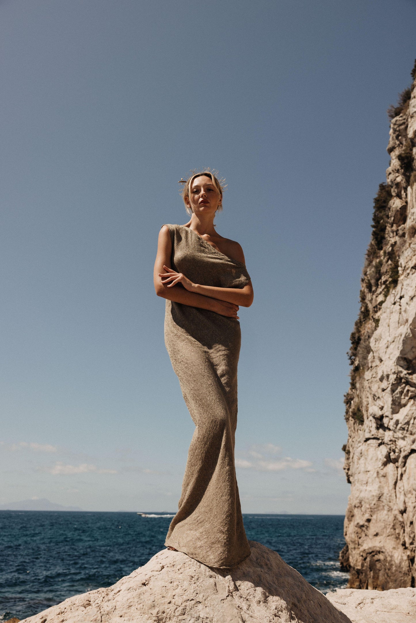 Vestito Cleopatra Tela Luxor Palma VESTITO CLEOPATRA tela luxor 291 Bottega Di Brunella 